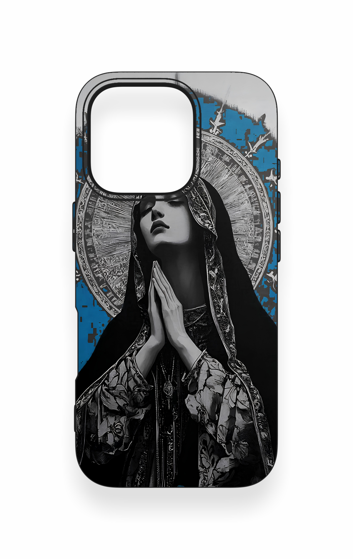 iPhone 16 Pro Uyumlu Rahibe Desenli Silikon Kılıf