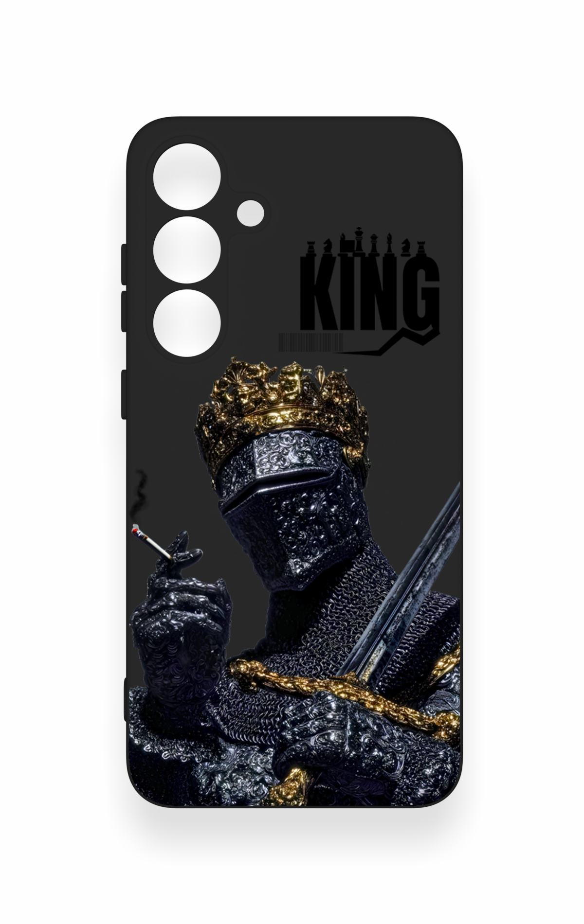 Samsung S25 Plus Uyumlu King Desenli Silikon Kılıf
