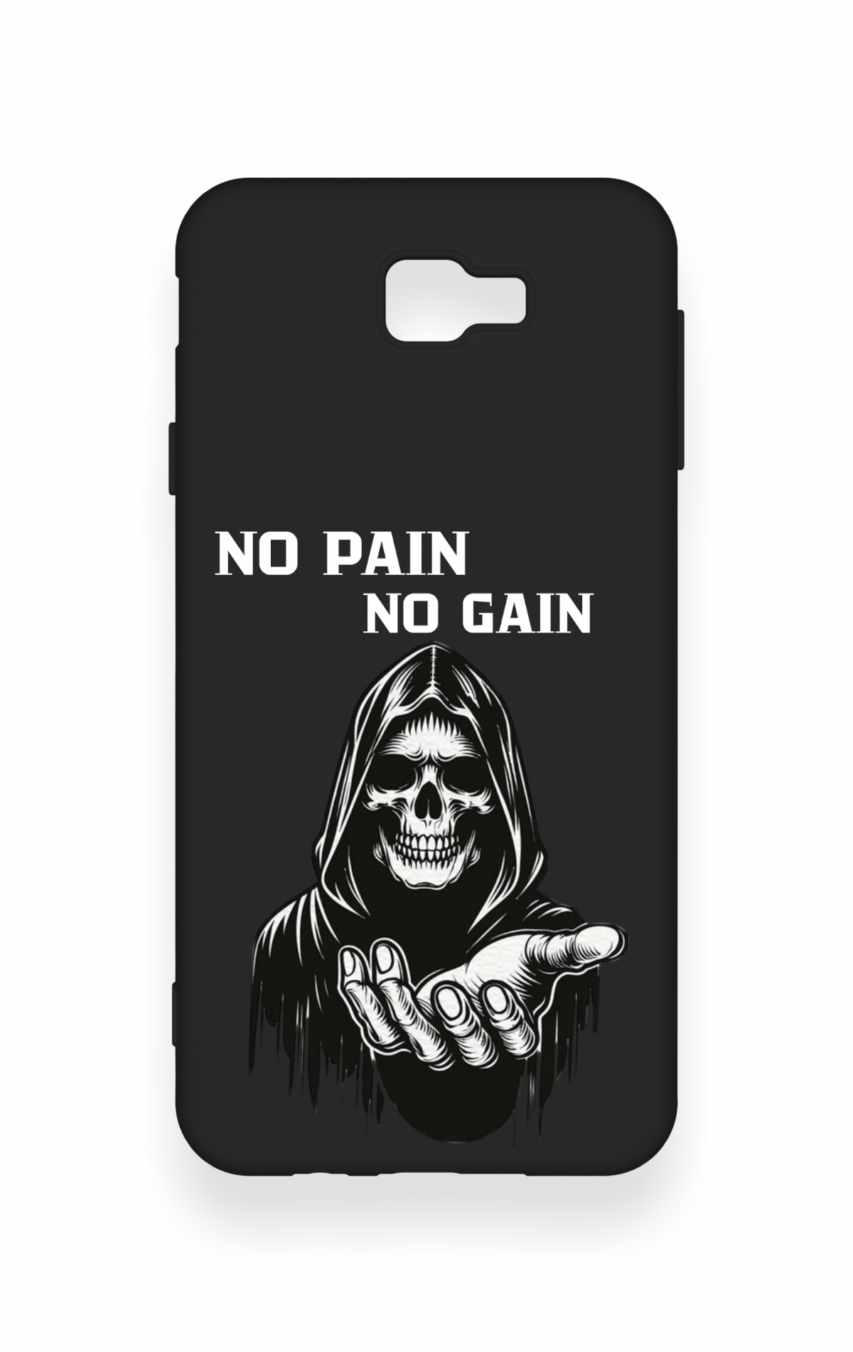 Samsung J7 Prime Uyumlu No Pain No Gain Desenli Silikon Kılıf