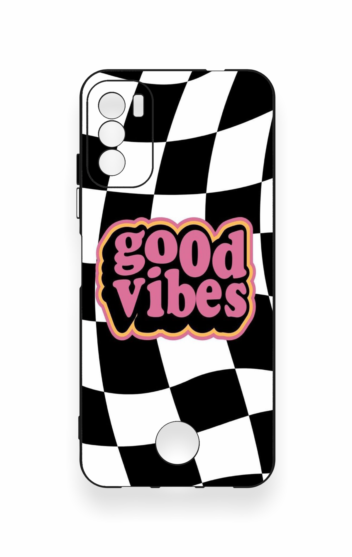 Reeder S19 Max Pro S Uyumlu Black Good Vibes Desenli Silikon Kılıf