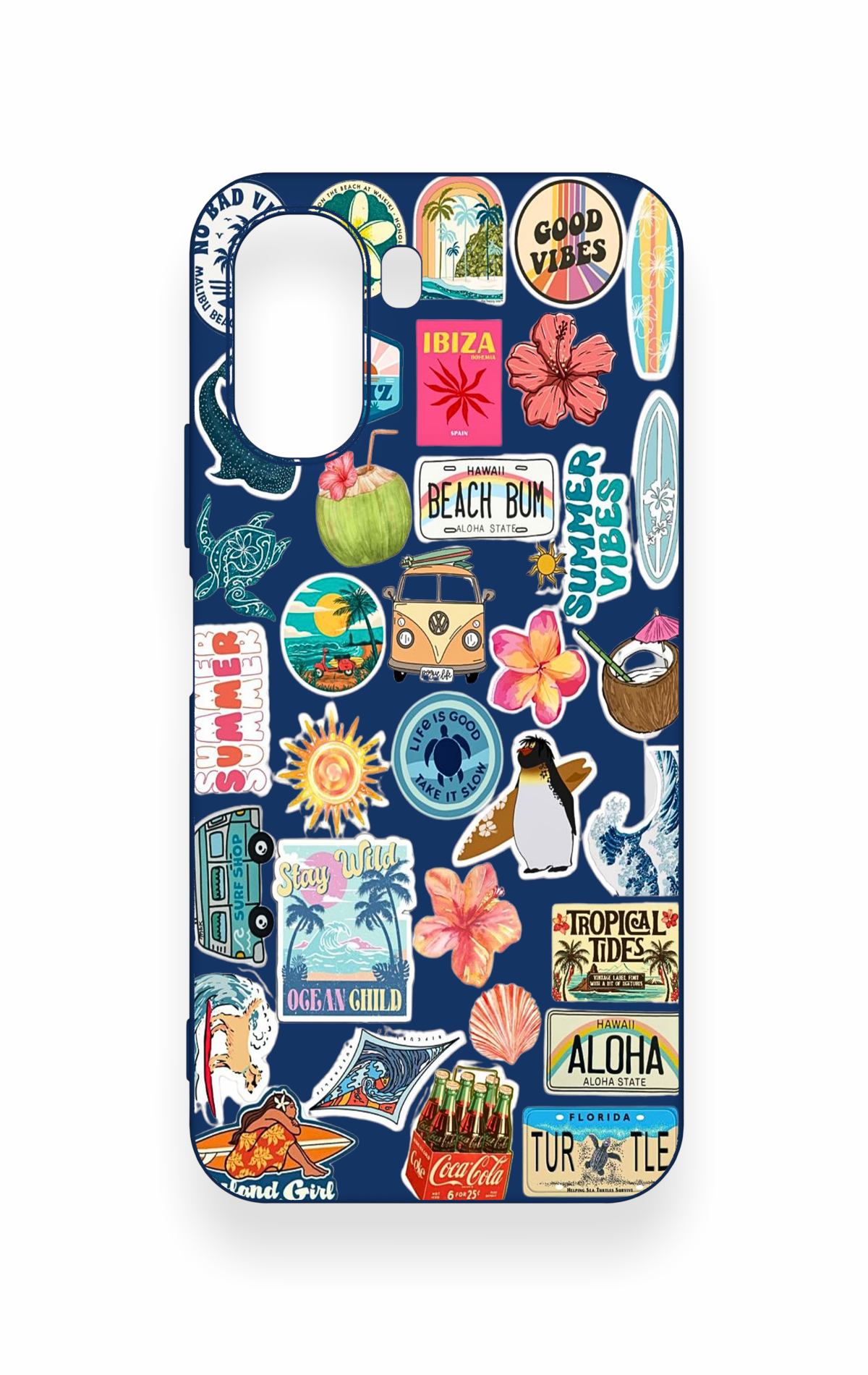 Oppo A6T Uyumlu Summer Vibes Desenli Silikon Kılıf
