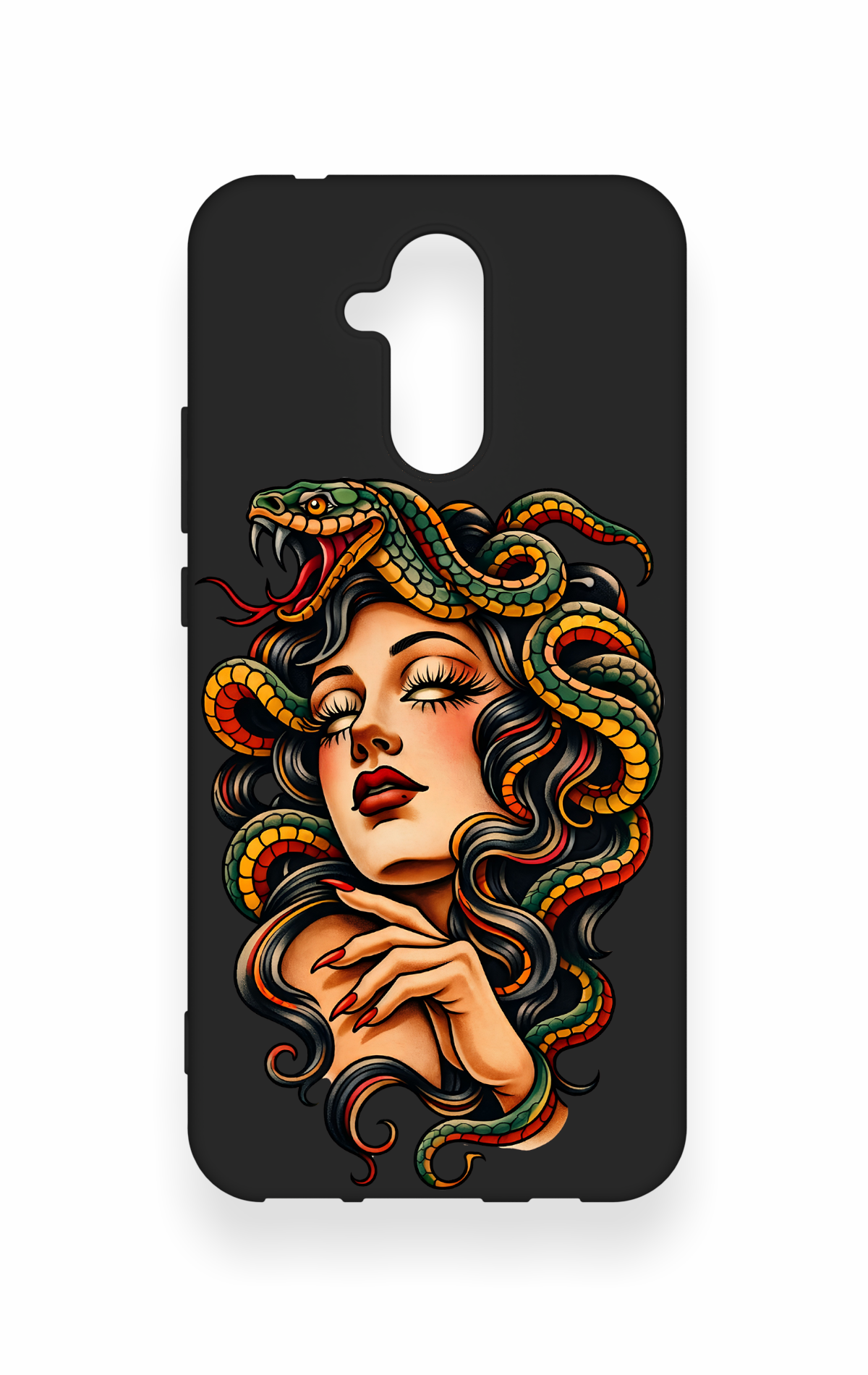 Huawei Mate 20 Lite Uyumlu Medusa Desenli Silikon Kılıf