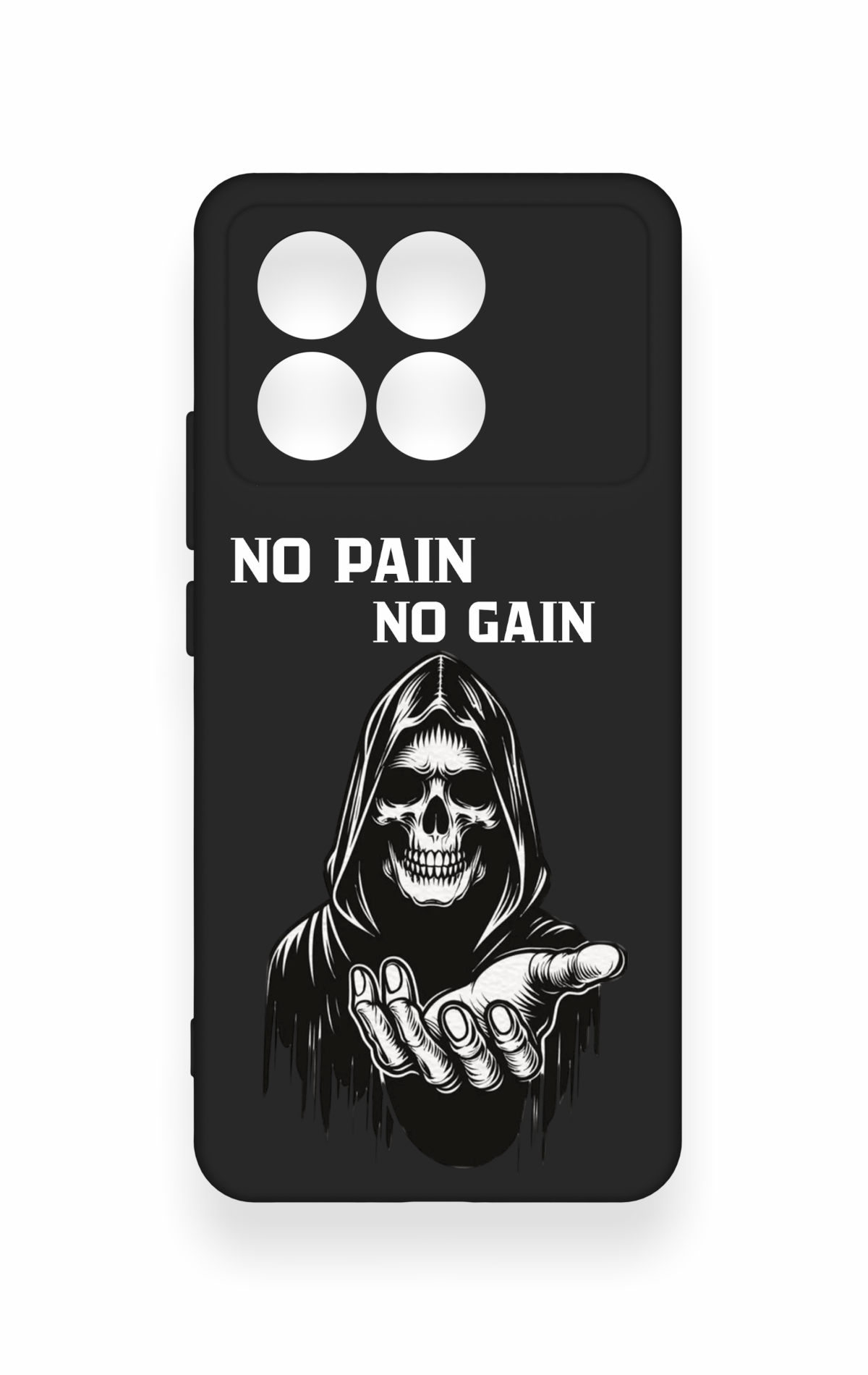 Poco X6 Pro Uyumlu No Pain No Gain Desenli Silikon Kılıf