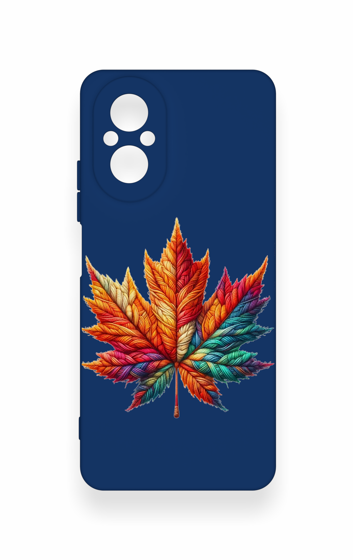 Realme 12 Lite Uyumlu Renkli Yaprak Desenli Silikon Kılıf