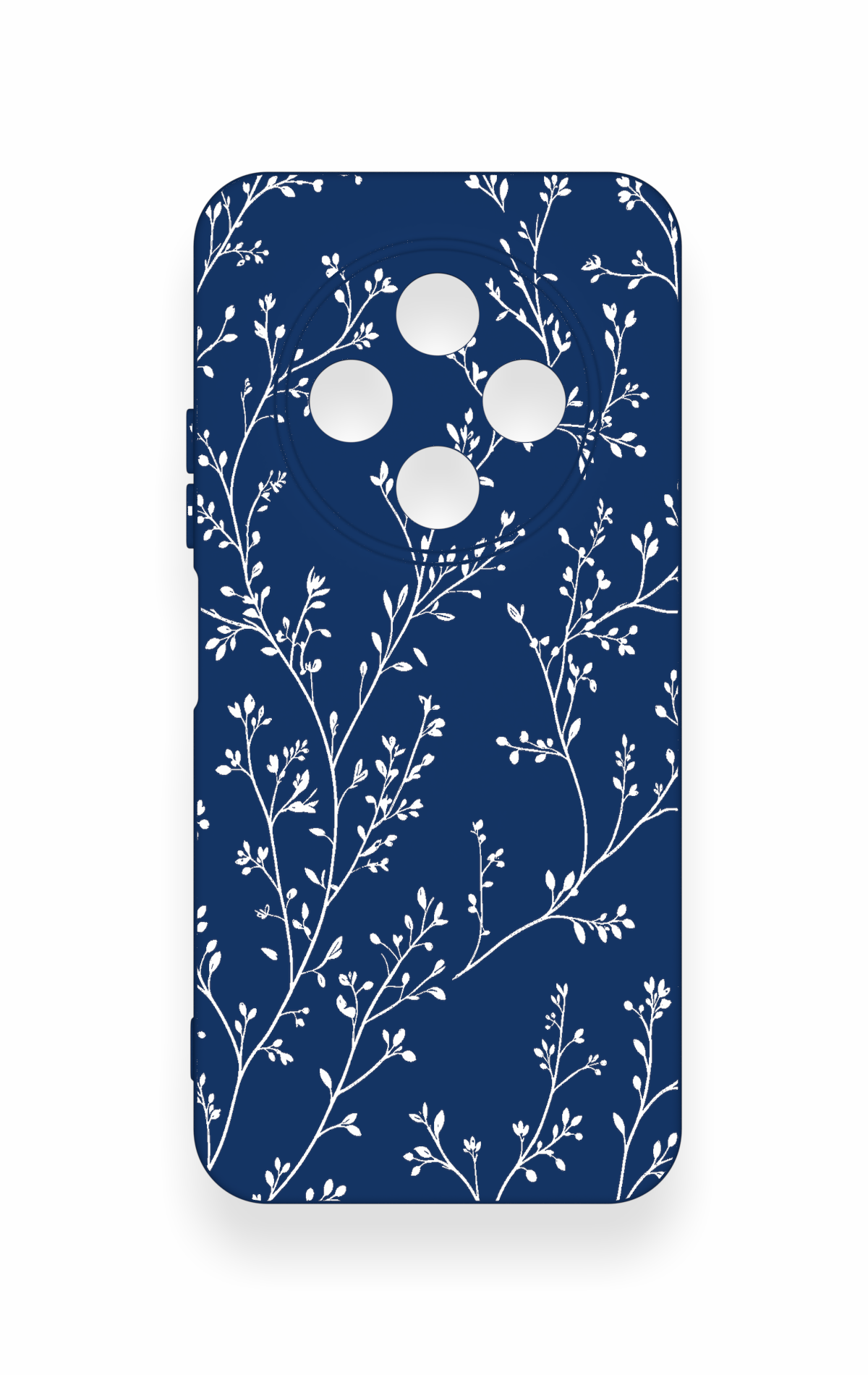 Tecno Spark 30C Uyumlu İnce Yaprak Dalı Desenli Silikon Kılıf
