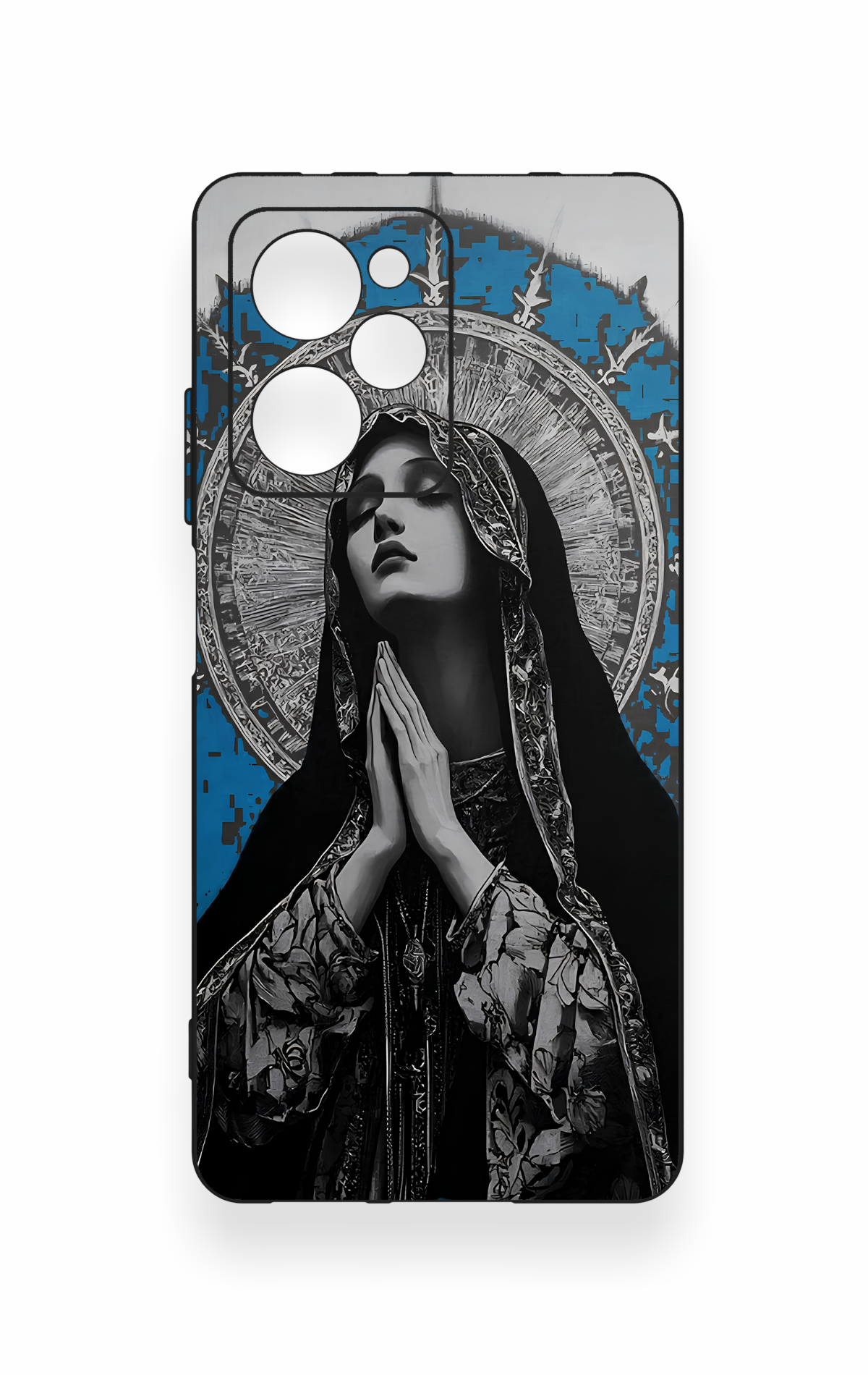 Poco X5 Pro Uyumlu Rahibe Desenli Silikon Kılıf