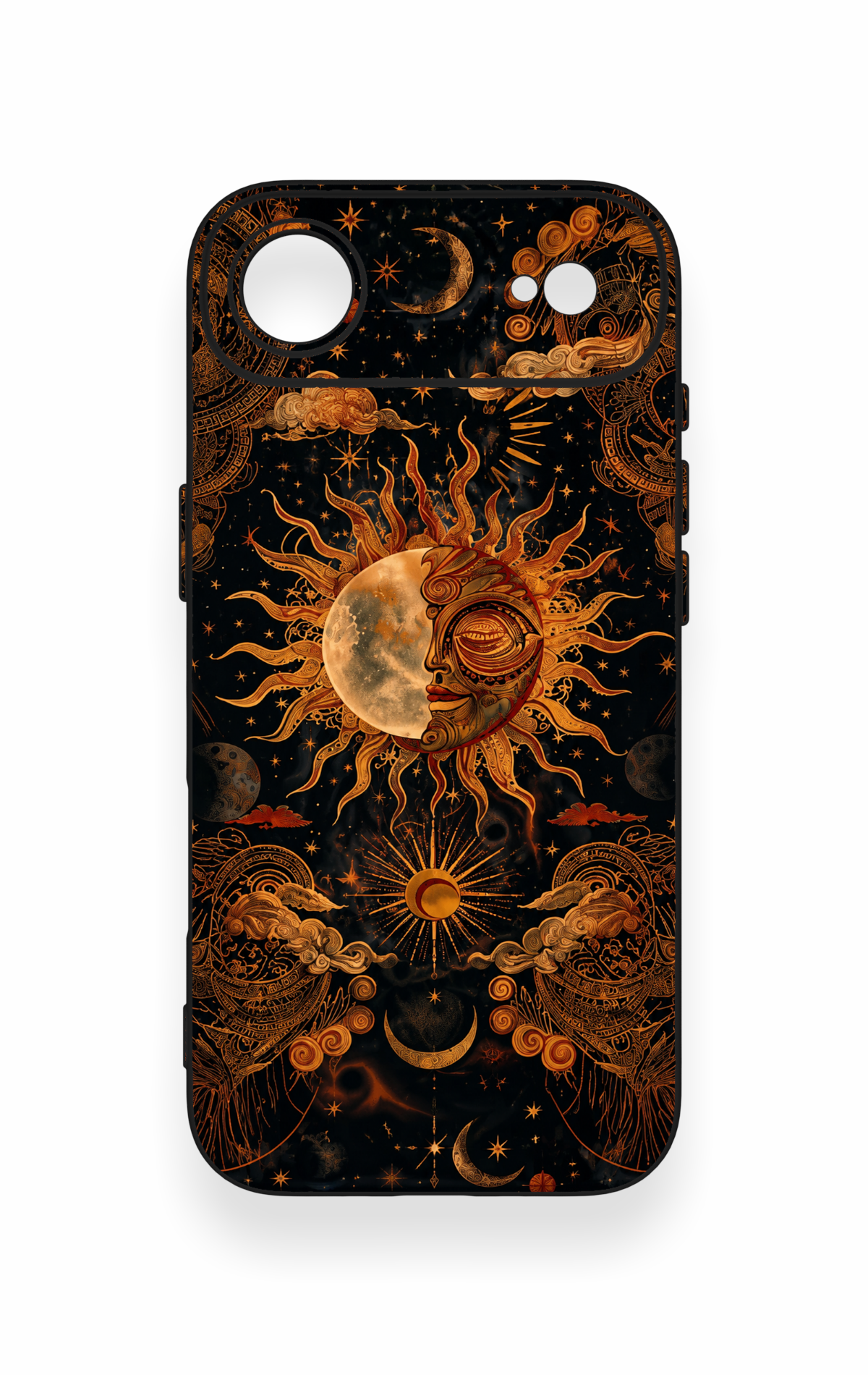 iPhone 17 Air Uyumlu Mistik Güneş Desenli Silikon Kılıf