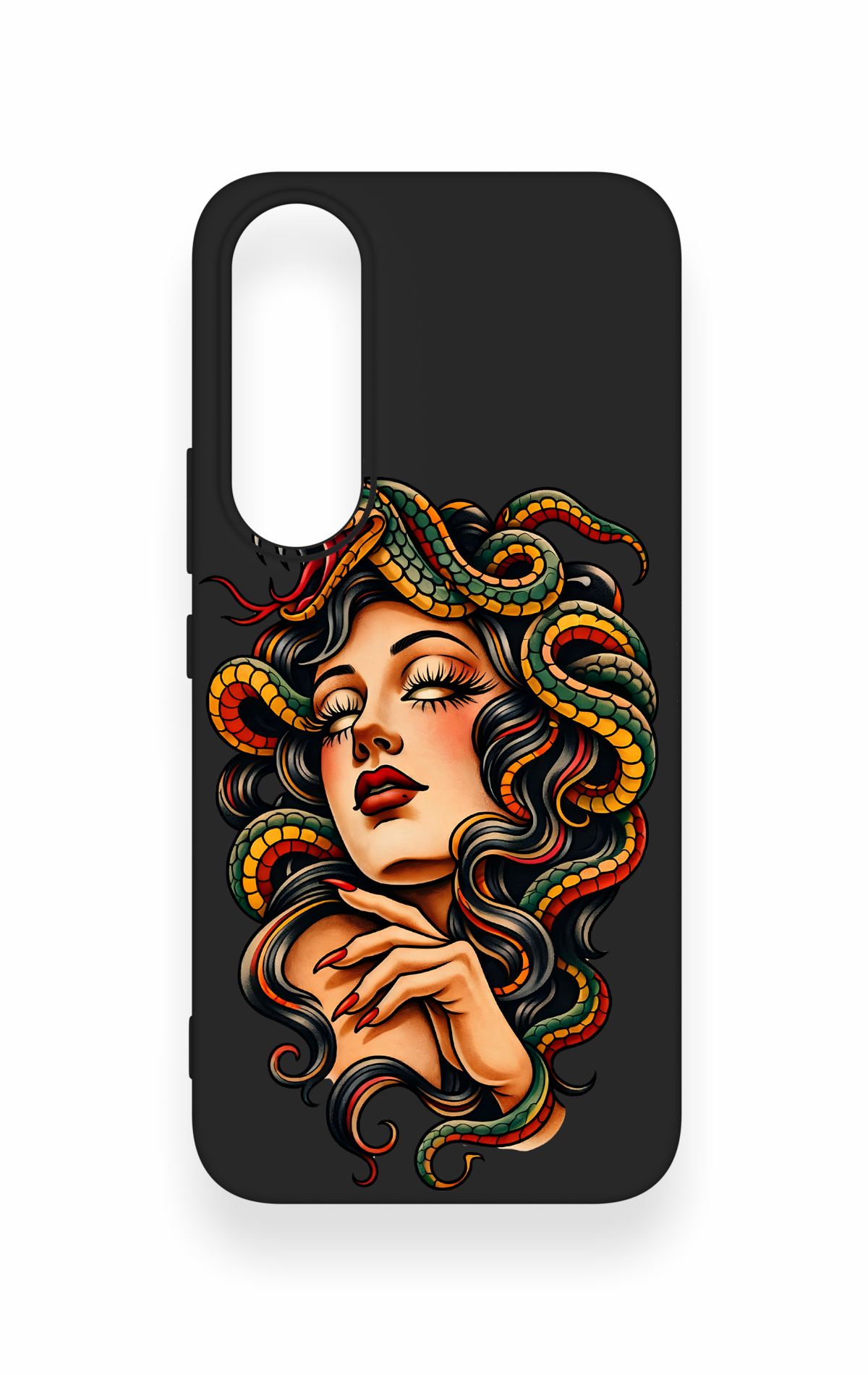 Vivo V70 FE 5G Uyumlu Medusa Desenli Silikon Kılıf