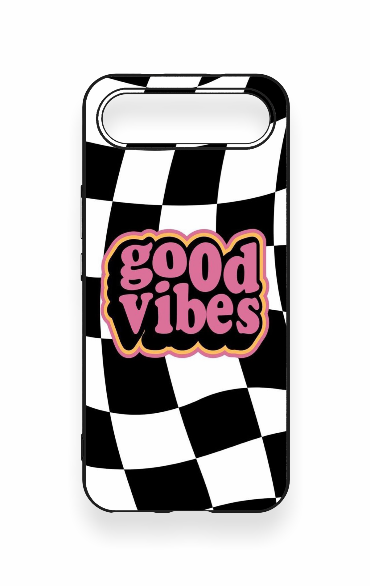 Tecno Spark Slim Uyumlu Black Good Vibes Desenli Silikon Kılıf