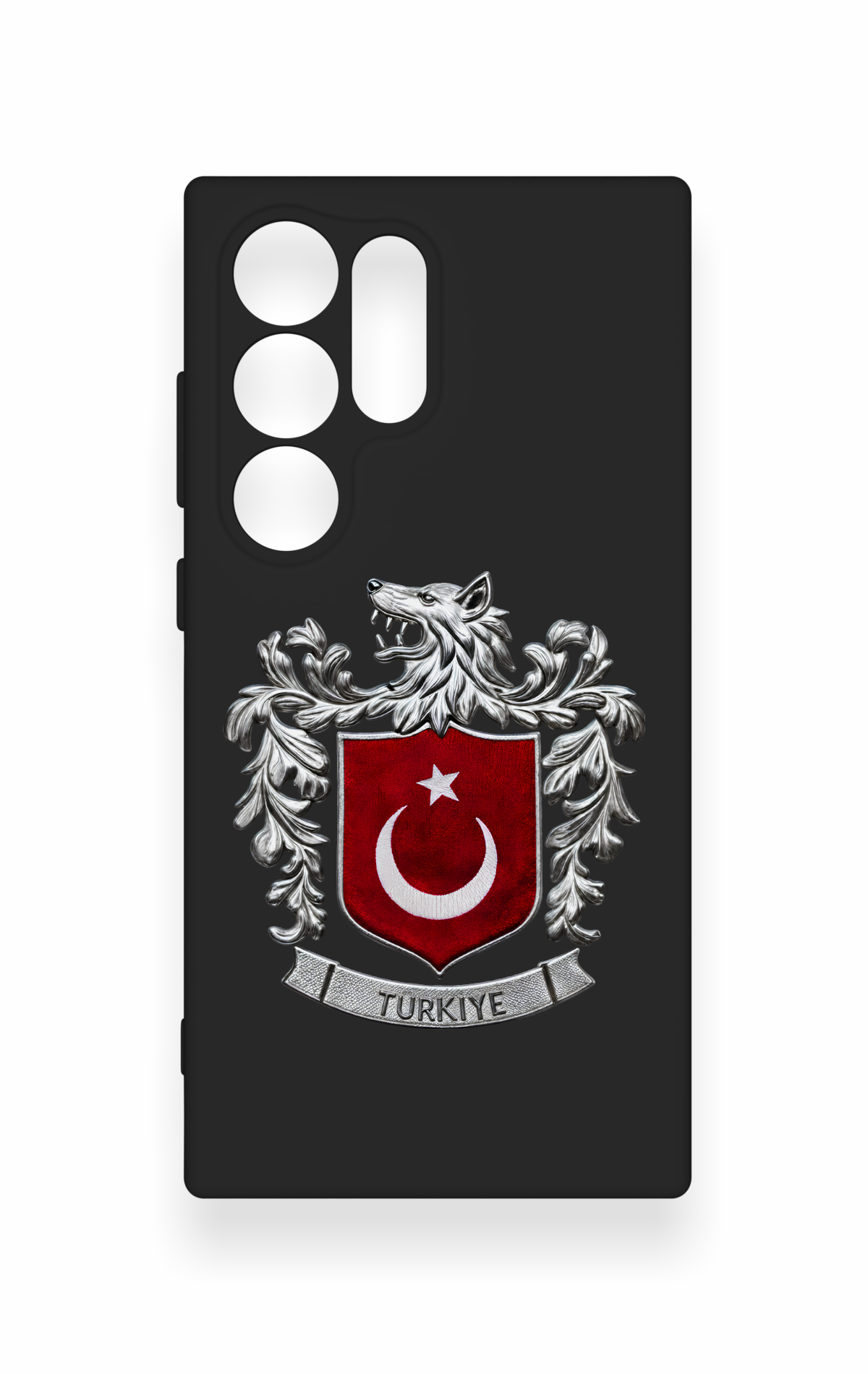 Samsung S24 Ultra Uyumlu Türk Arma Desenli Silikon Kılıf