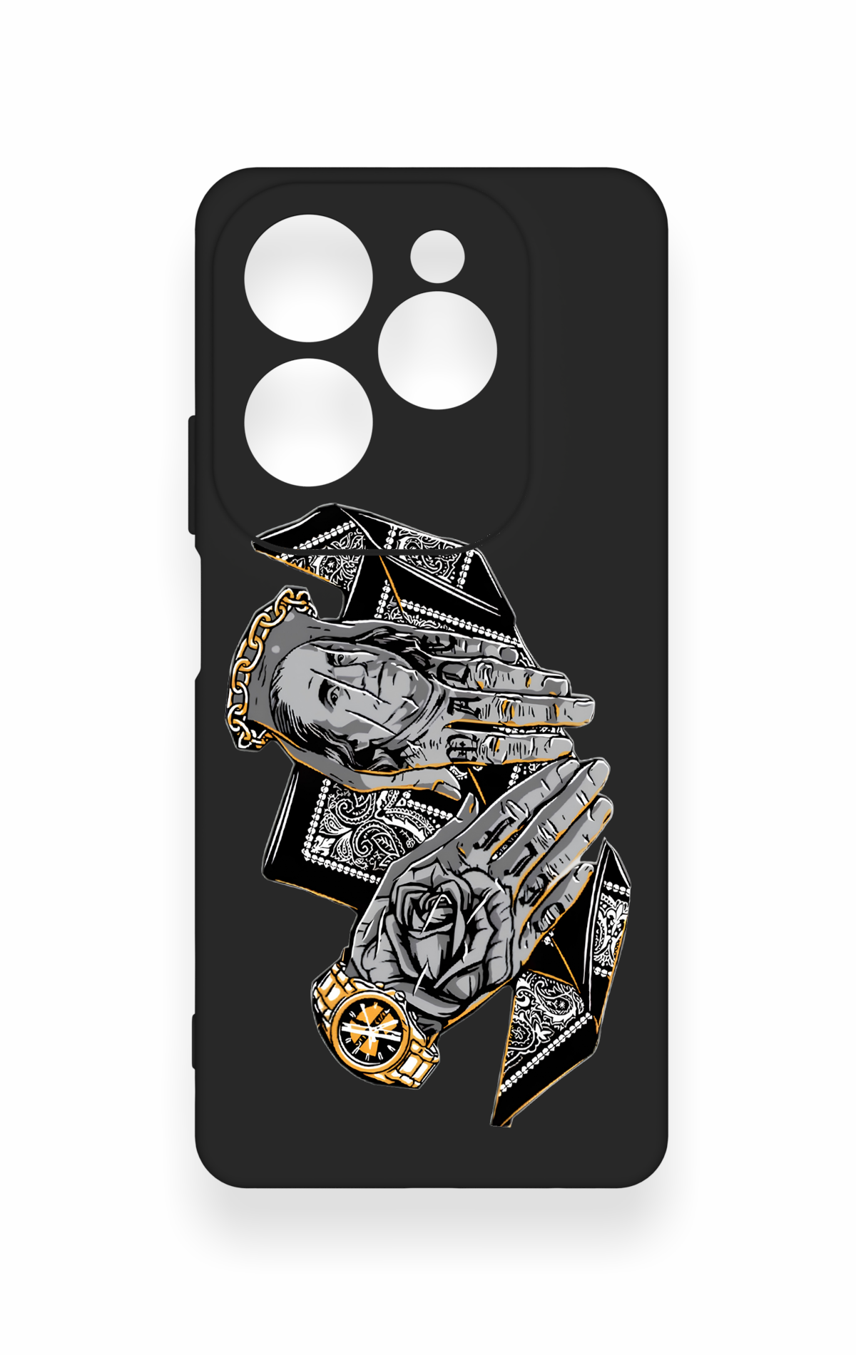 İnfinix Hot 40 Pro Uyumlu Self Made Desenli Silikon Kılıf