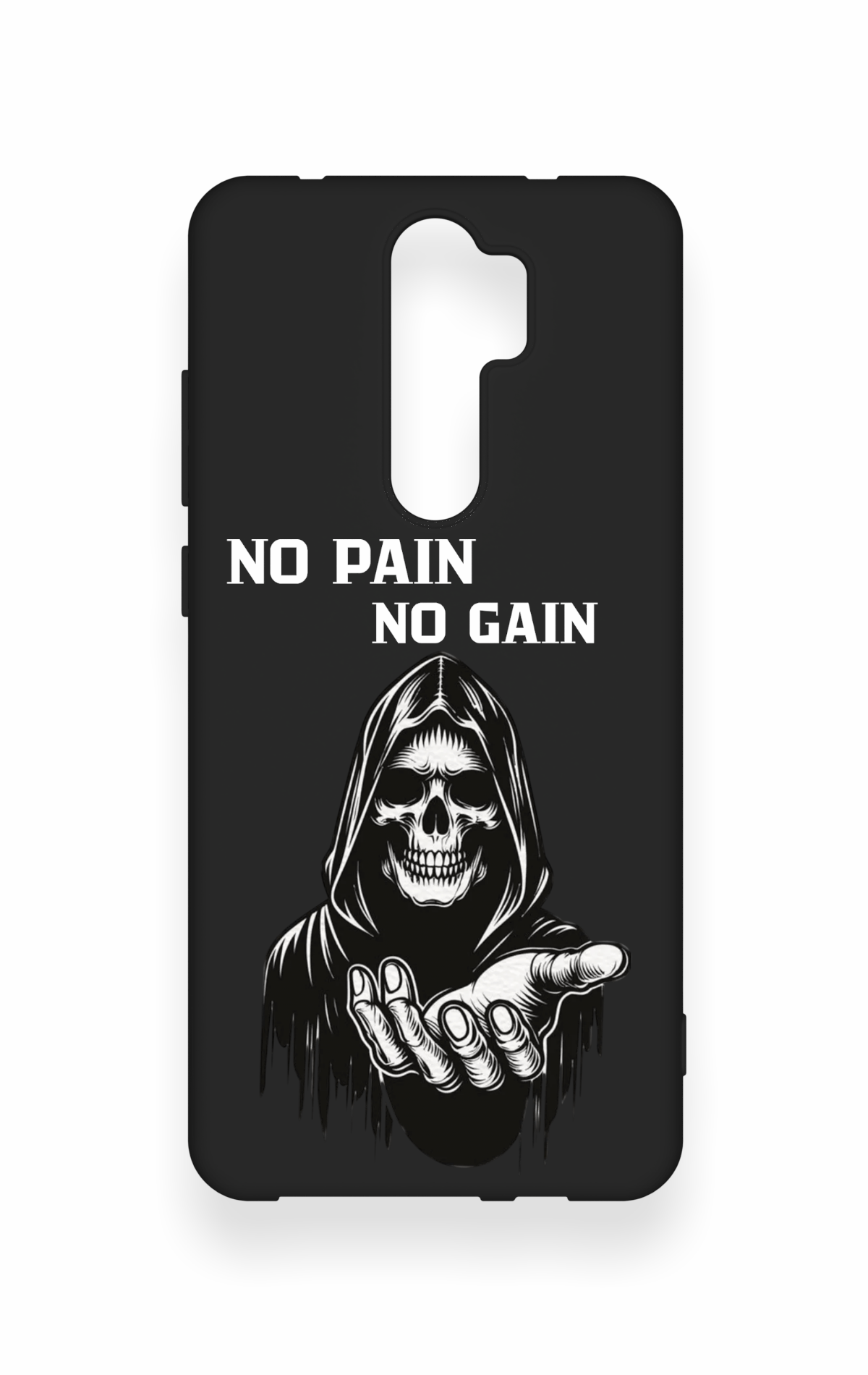 Redmi Note 8 Pro Uyumlu No Pain No Gain Desenli Silikon Kılıf