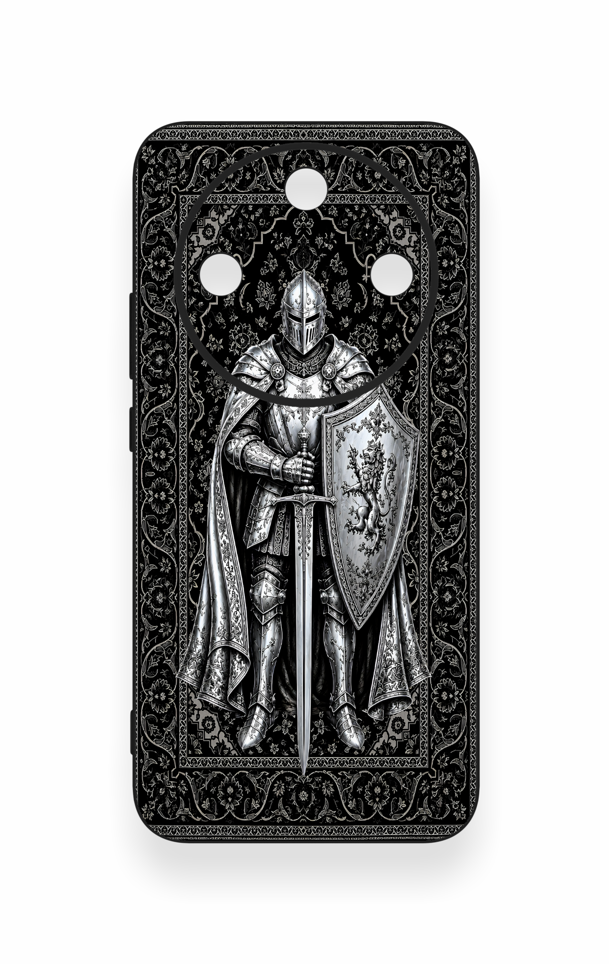 Honor Magic 8 Lite Uyumlu Şövalye Desenli Silikon Kılıf