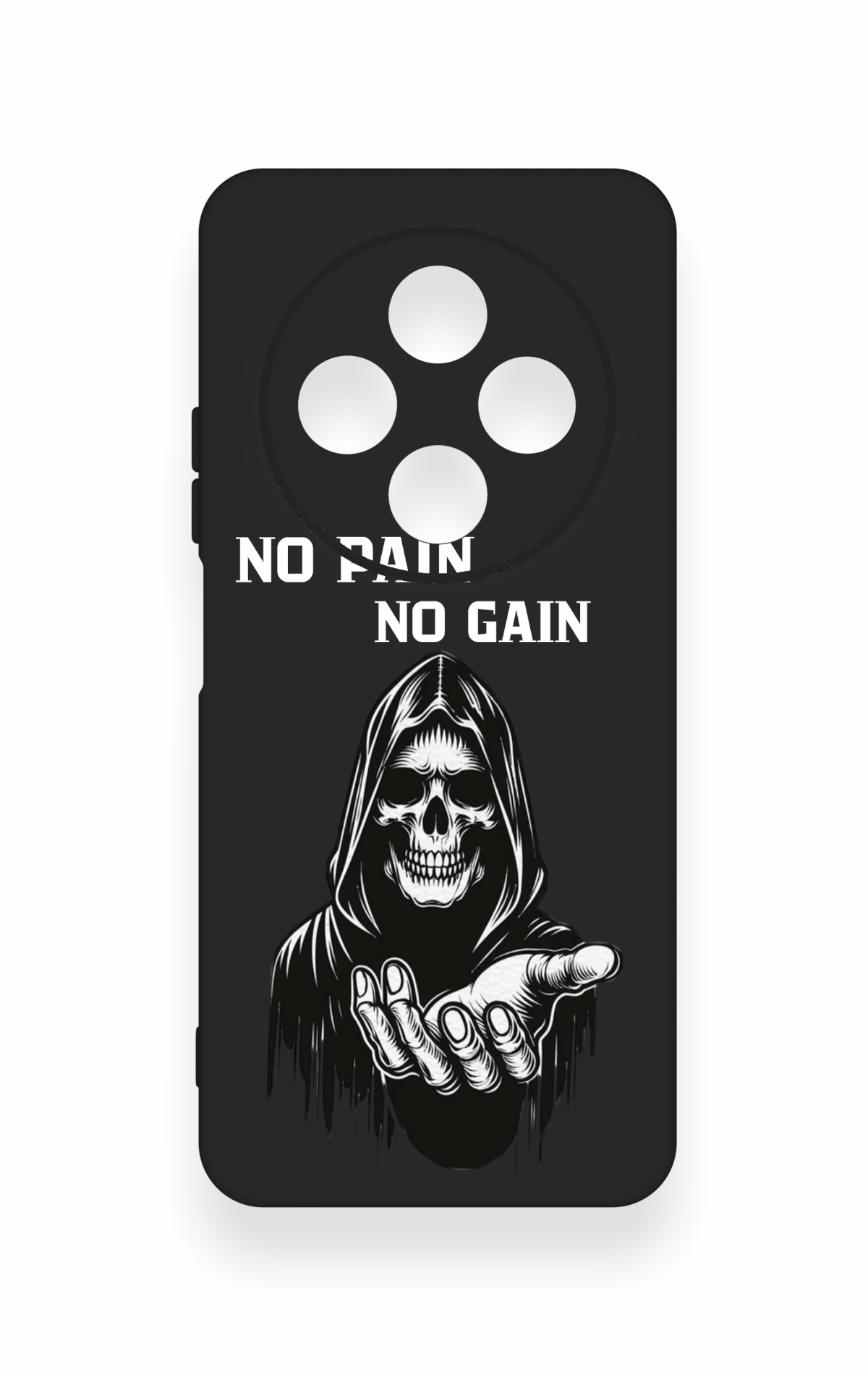 Redmi 14C Uyumlu No Pain No Gain Desenli Silikon Kılıf