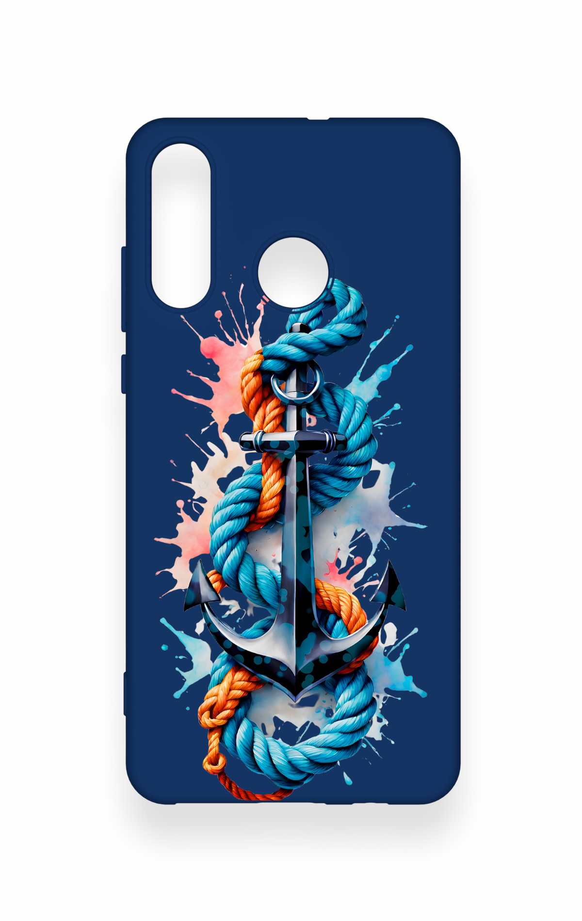 Huawei P30 Lite Uyumlu Anchor Desenli Silikon Kılıf