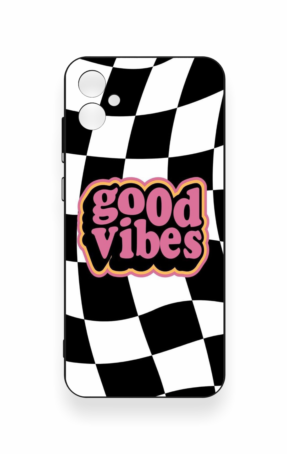 Samsung A05 Uyumlu Black Good Vibes Desenli Silikon Kılıf
