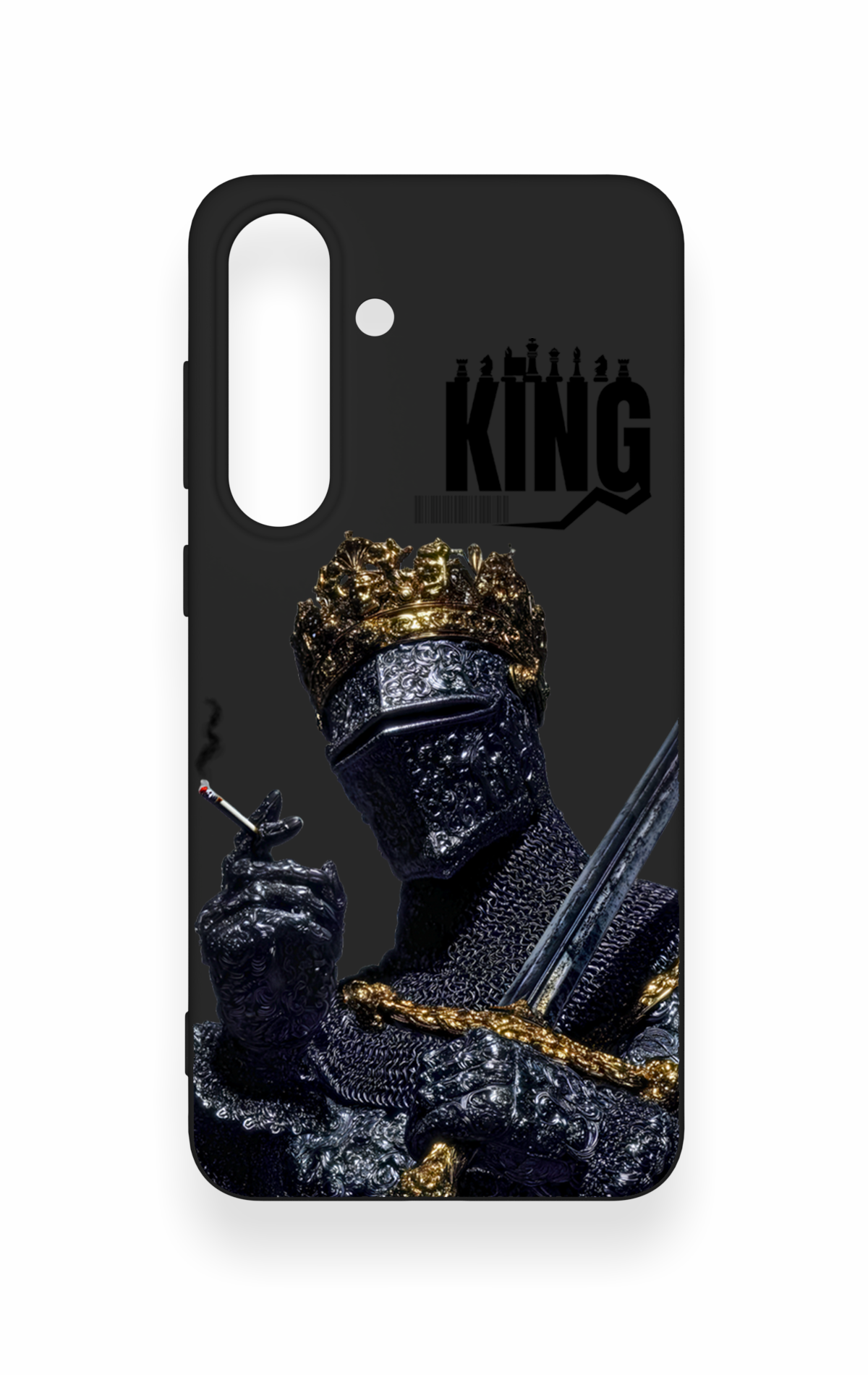 Samsung S25Fe Uyumlu King Desenli Silikon Kılıf