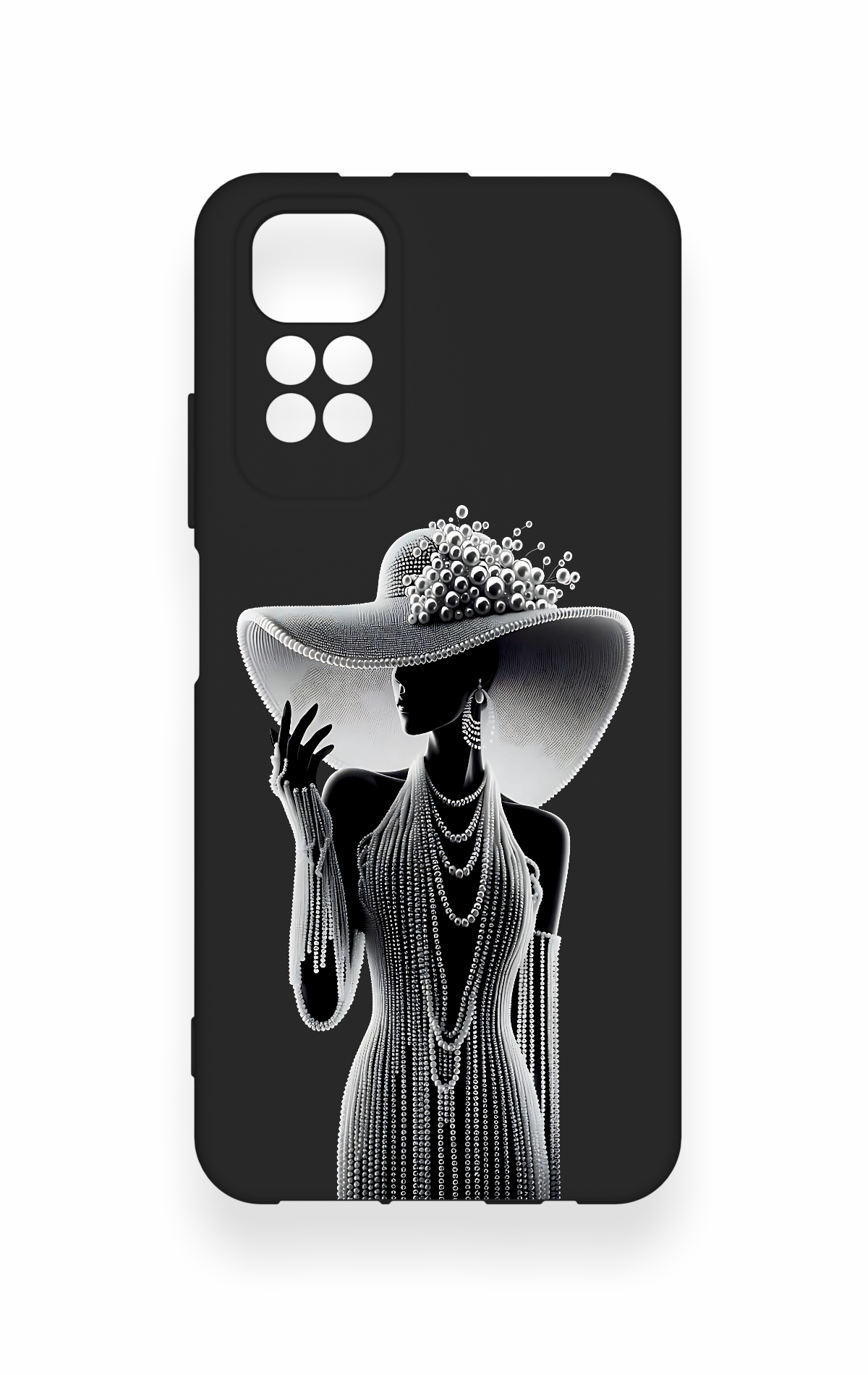 Redmi Note 11S Uyumlu Lady Desenli Silikon Kılıf