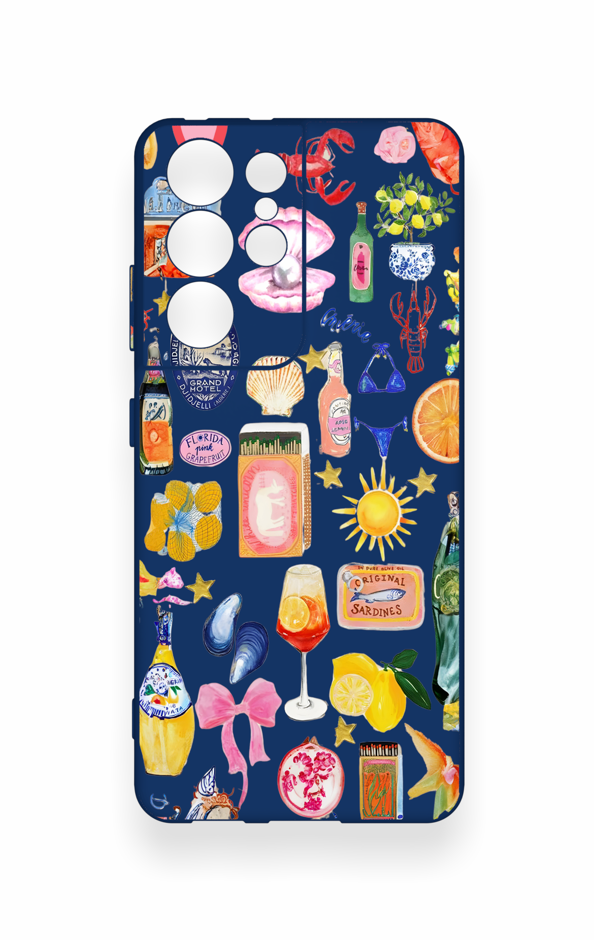 Samsung S21 Ultra Uyumlu Summer Desenli Silikon Kılıf