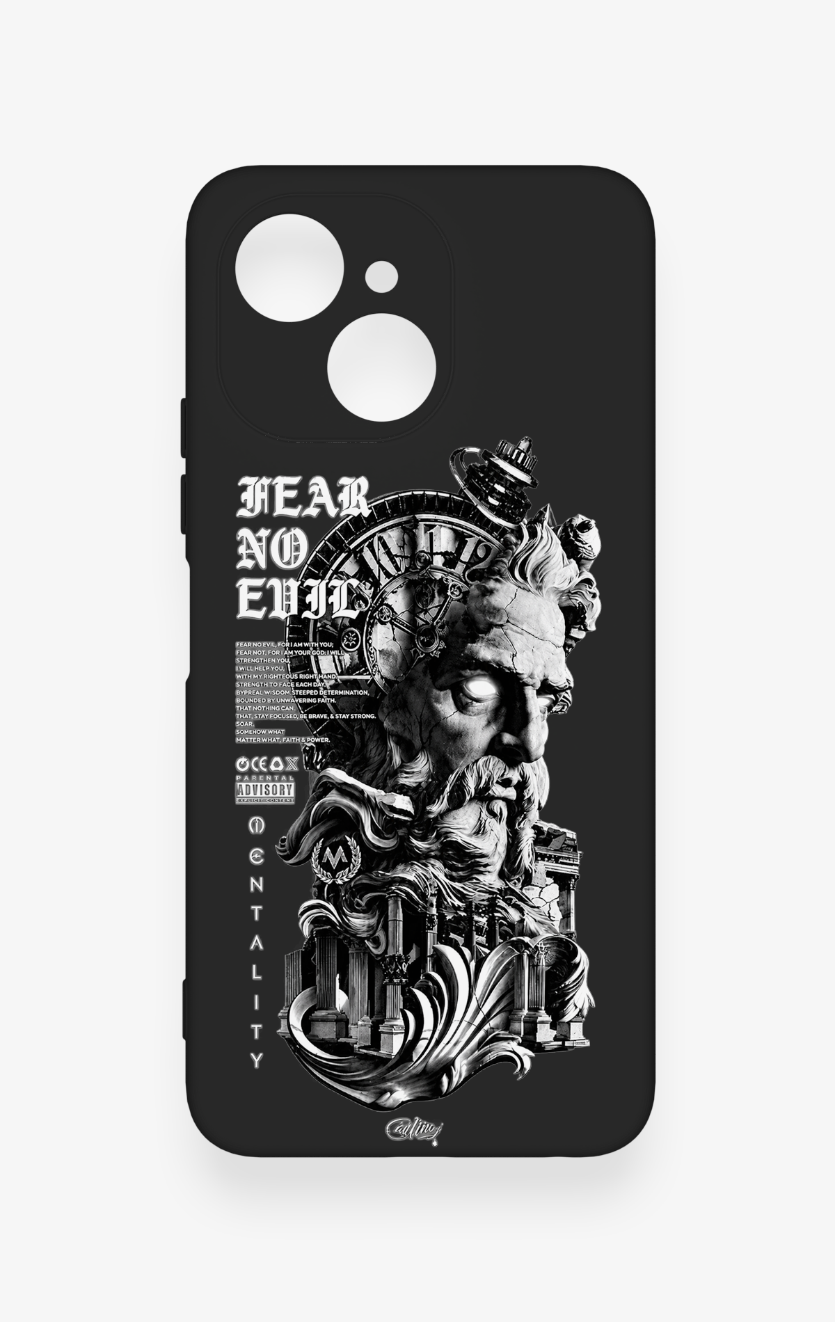 Tecno Spark 40C Uyumlu Fear No Evil Desenli Silikon Kılıf
