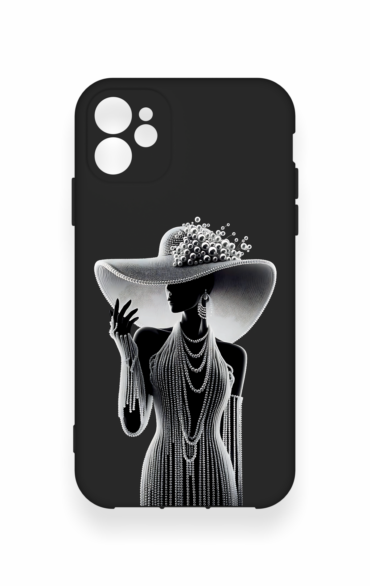 iPhone 11 Uyumlu Lady Desenli Silikon Kılıf