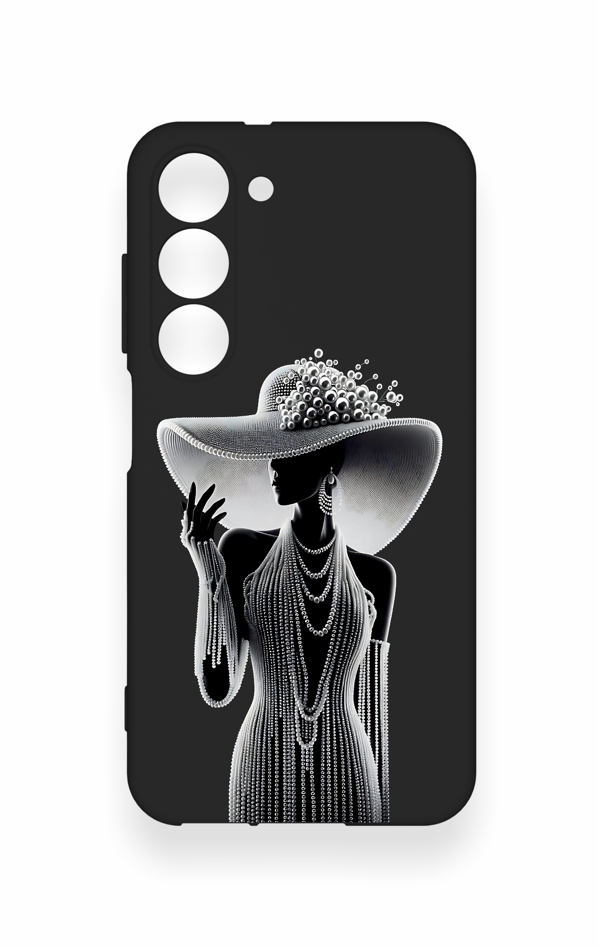 Samsung S23 Uyumlu Lady Desenli Silikon Kılıf