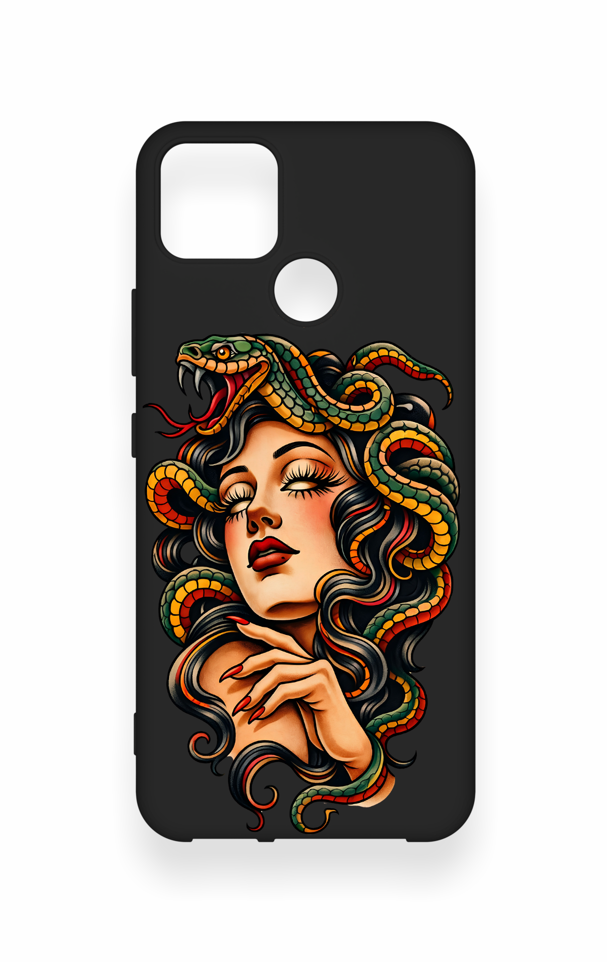 Realme C25 Uyumlu Medusa Desenli Silikon Kılıf