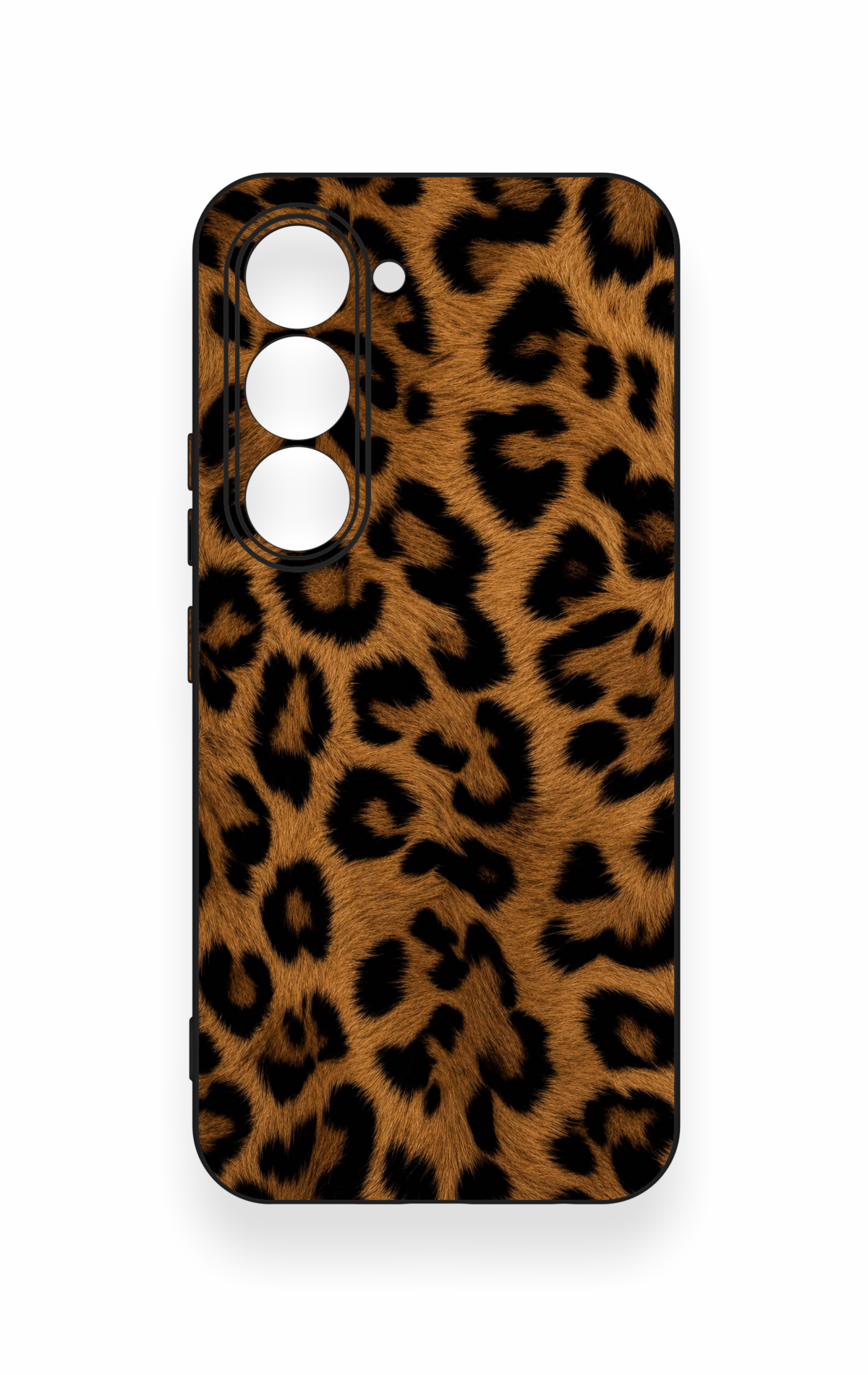 Tecno Spark 40 Pro Uyumlu Koyu Leopar Deri Desenli Silikon Kılıf