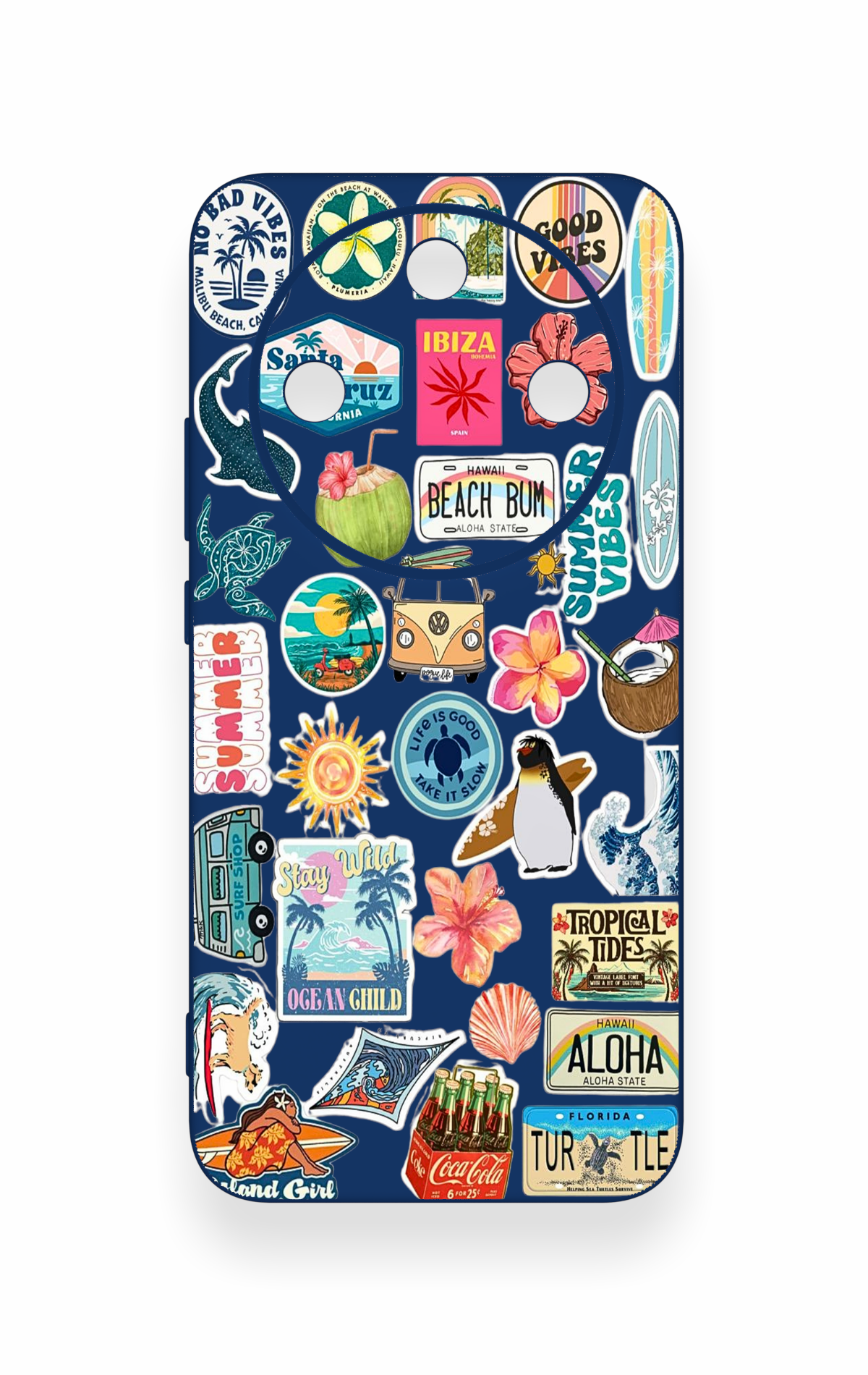 Honor Magic 8 Lite Uyumlu Summer Vibes Desenli Silikon Kılıf