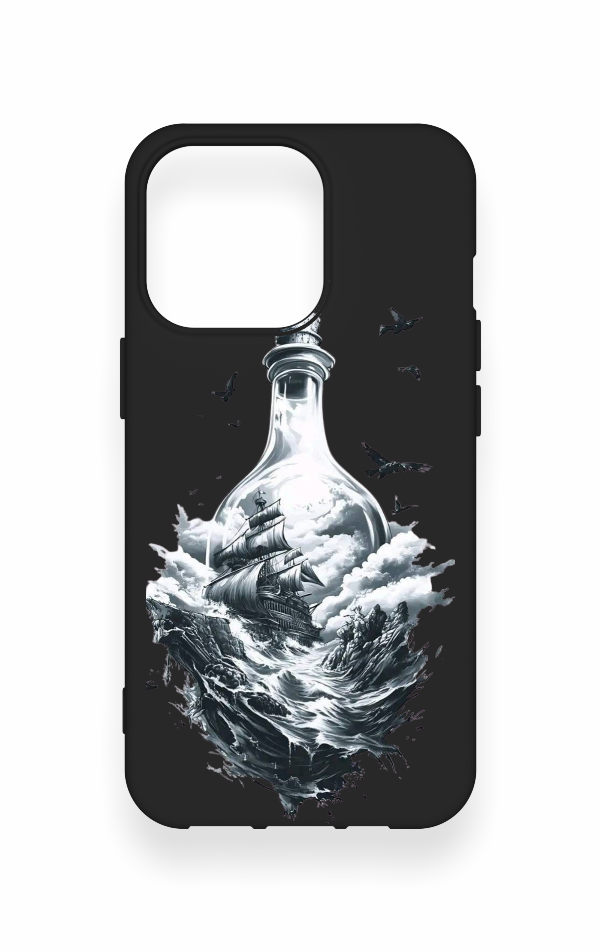 iPhone 13 Pro Uyumlu Secret Sea Desenli Silikon Kılıf