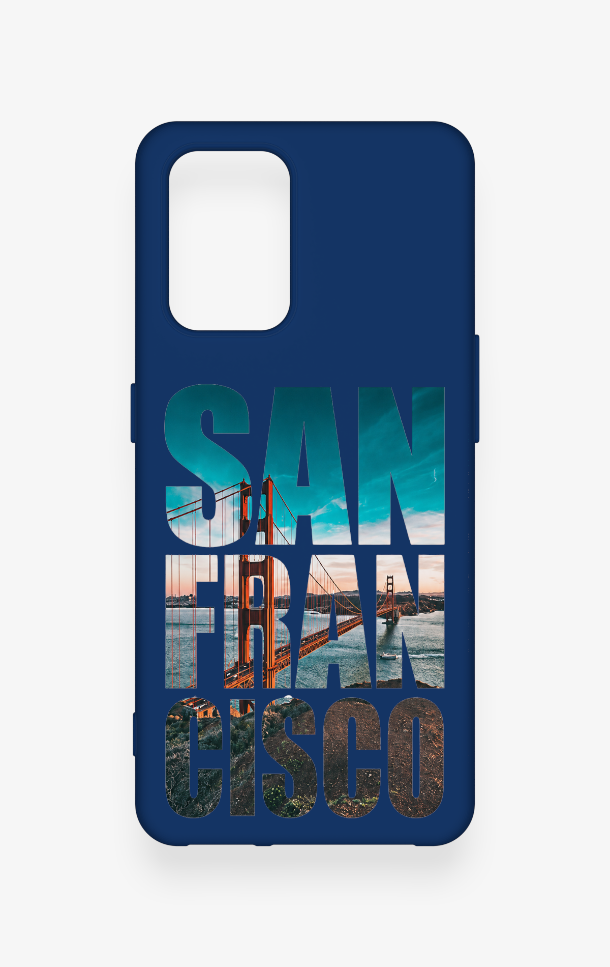 Oppo-A74 Uyumlu San Francisco Desenli Silikon Kılıf