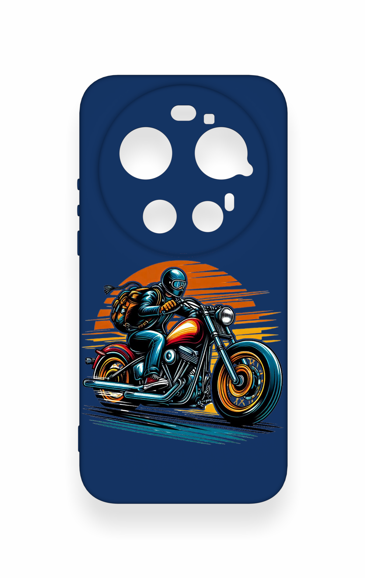 Xiaomi Mi 17 Ultra Uyumlu Moto Rider Desenli Silikon Kılıf