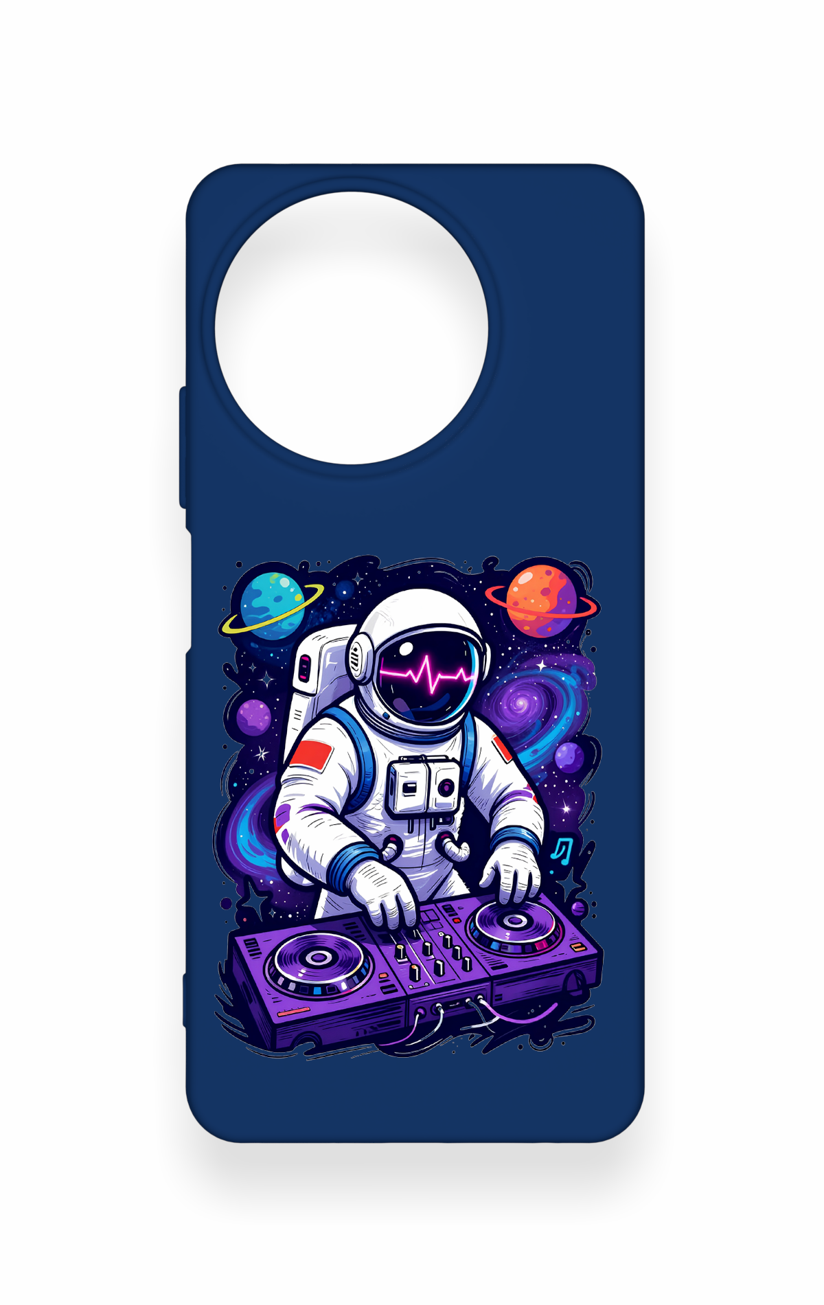 Realme 11 Uyumlu Astronot DJ Desenli Silikon Kılıf