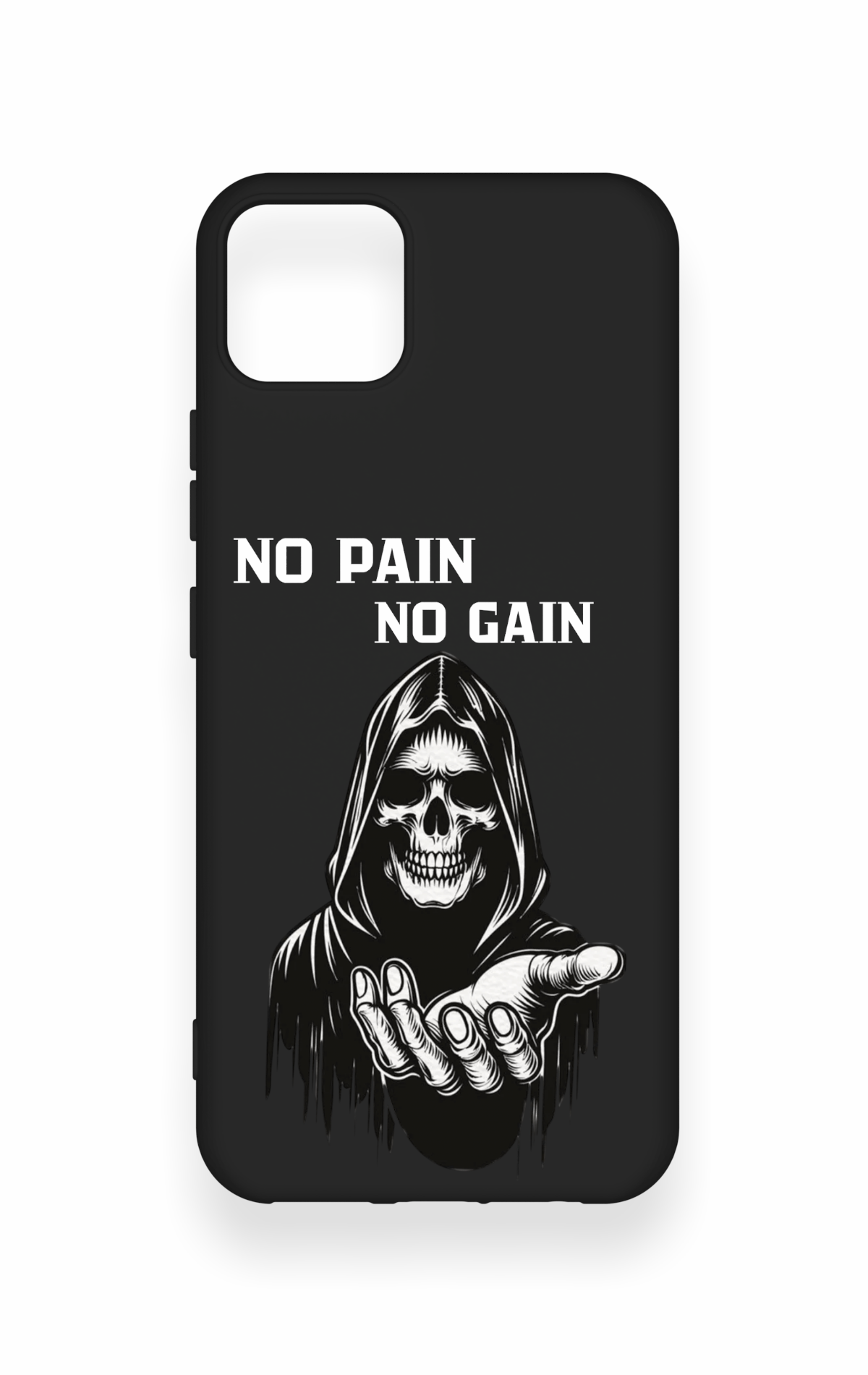 Realme C11 2021 Uyumlu No Pain No Gain Desenli Silikon Kılıf