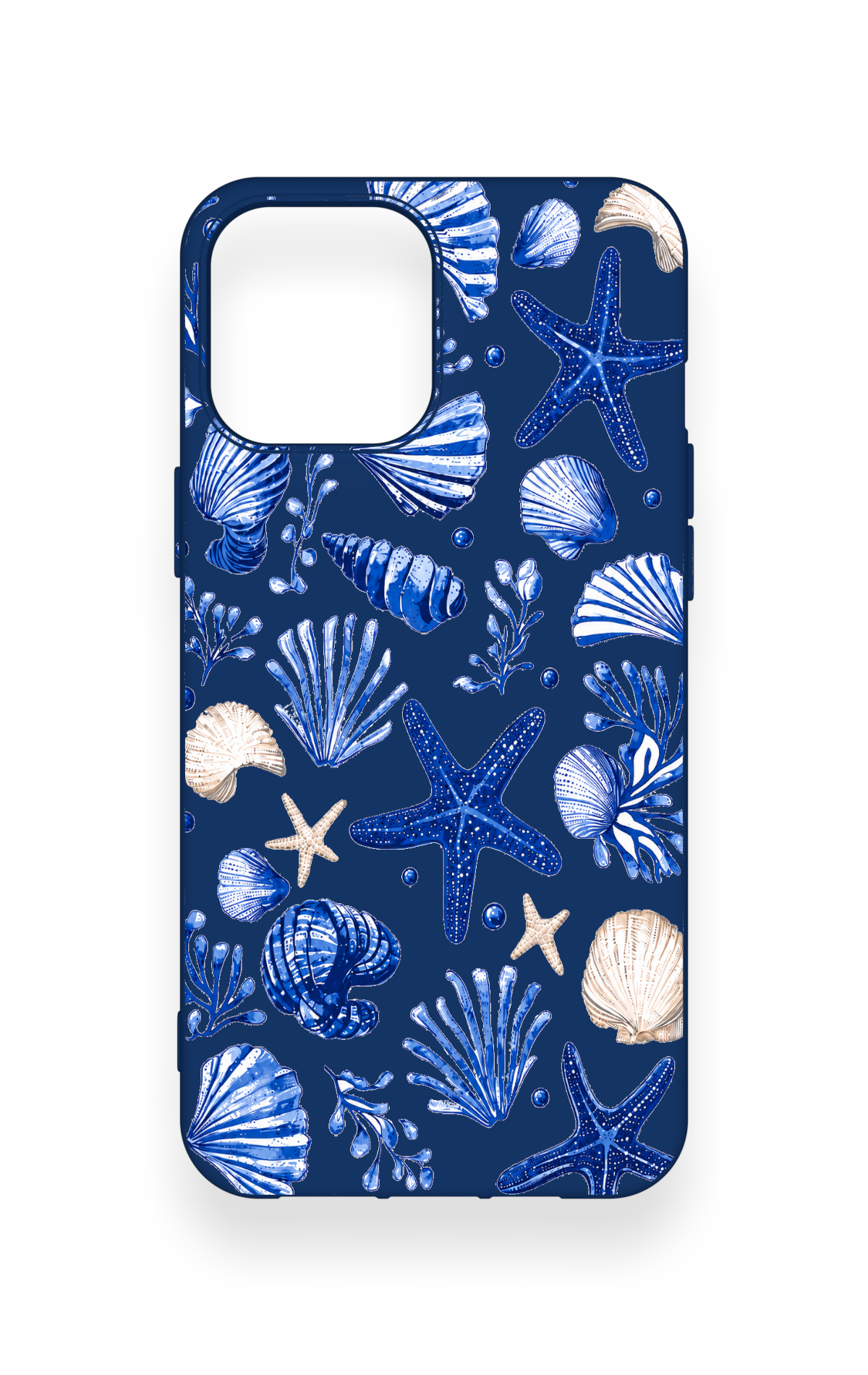 iPhone 12 Pro Max Uyumlu Deniz Kabuğu Desenli Silikon Kılıf