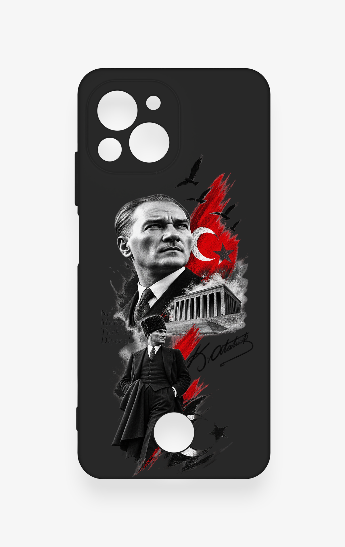 Reeder S23 Pro Max Uyumlu Atatürk Anıtkabir Desenli Silikon Kılıf