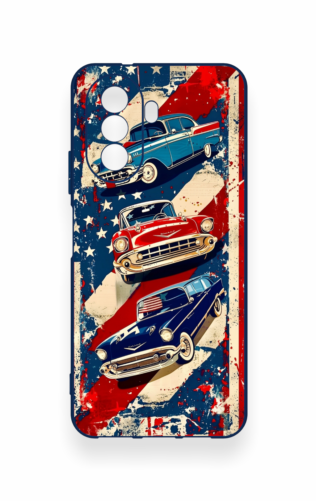 Huawei Nova Y70 Uyumlu Amerikan Chevrolet Desenli Silikon Kılıf