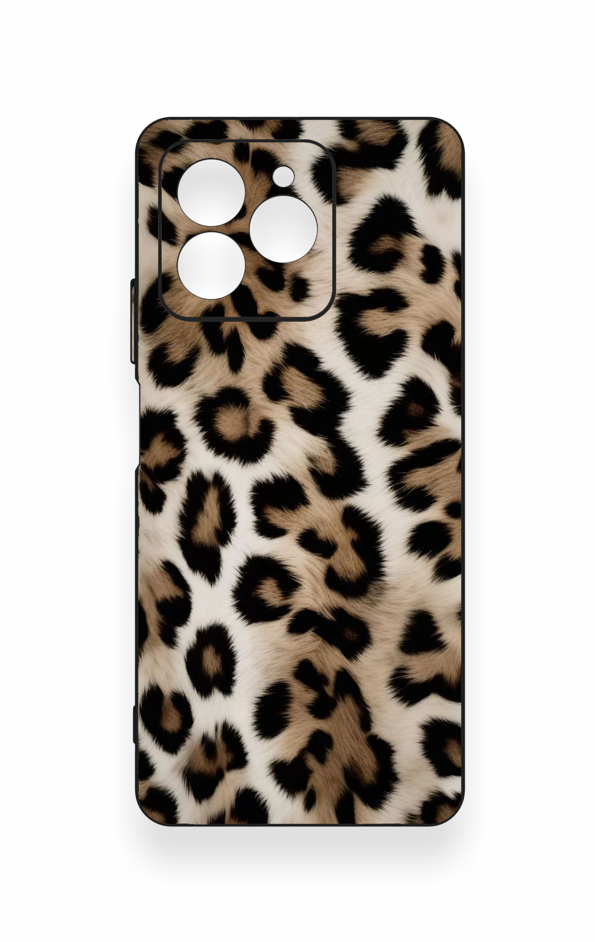 Omix X7 Uyumlu Leopar Derisi Desenli Silikon Kılıf