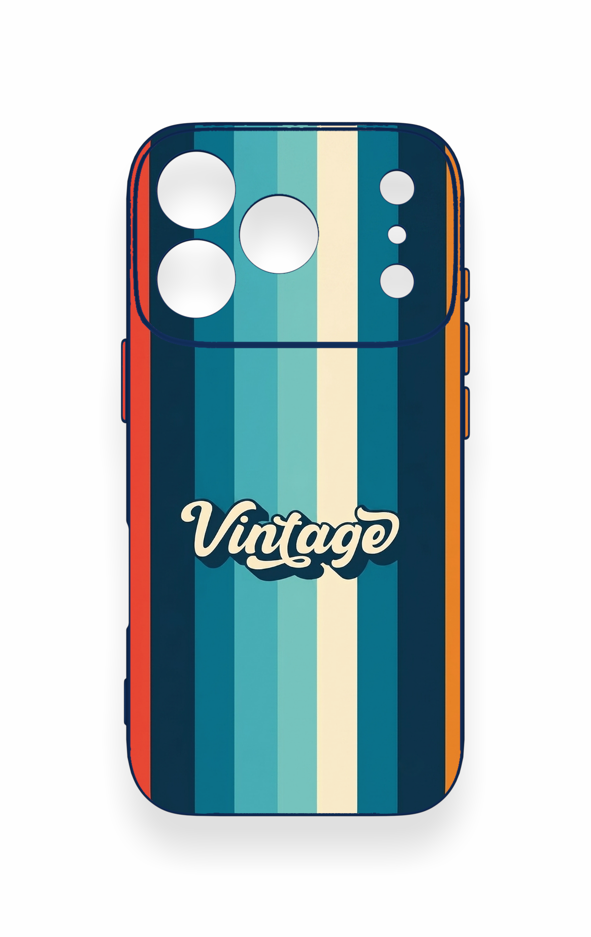 iPhone 17 Pro Uyumlu Vintage Desenli Silikon Kılıf