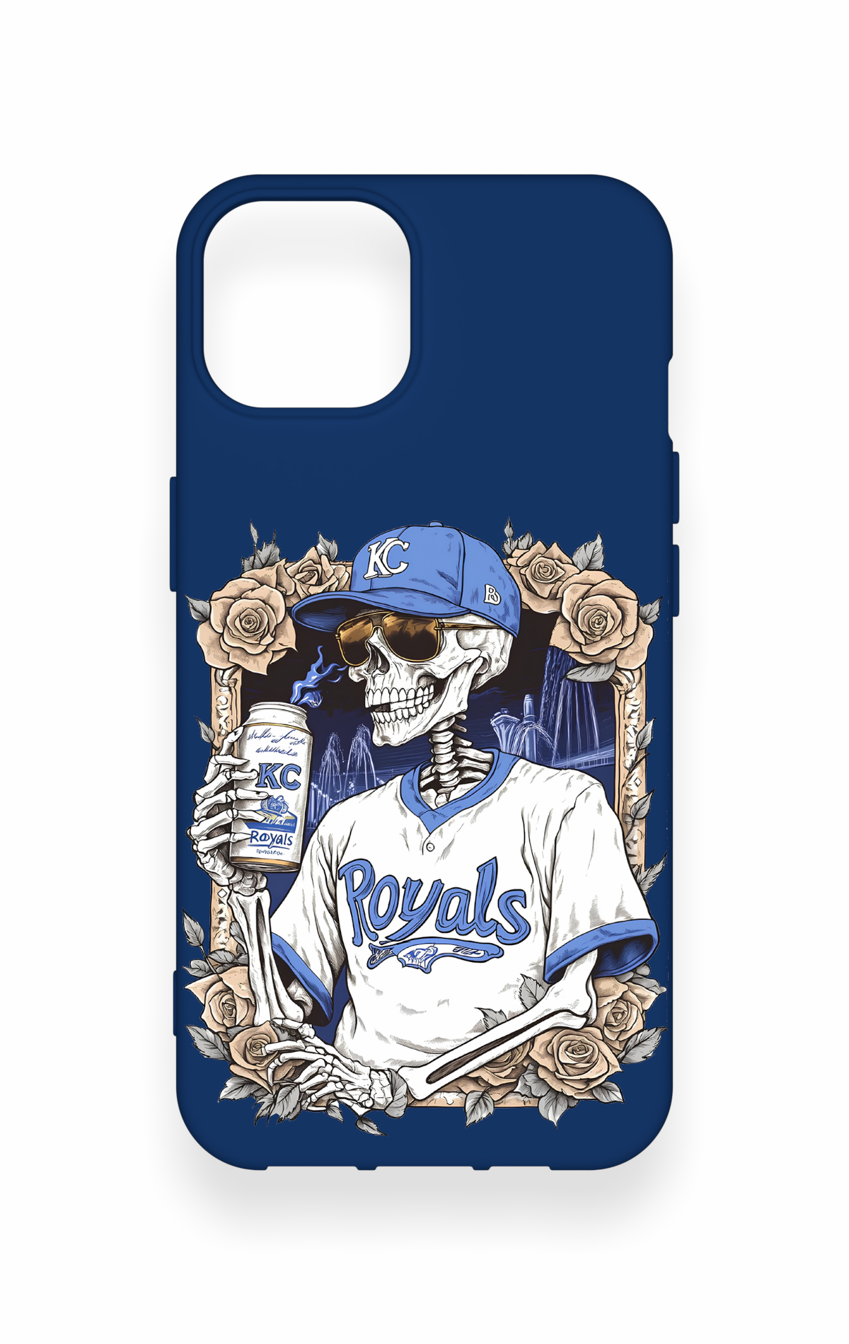 iPhone 14 Uyumlu Royals Desenli Silikon Kılıf