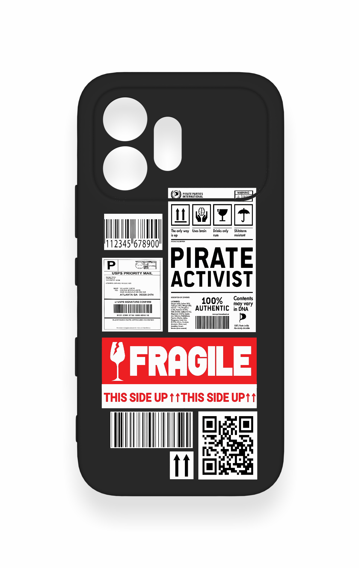 Honor 600 Uyumlu Fragile Desenli Silikon Kılıf