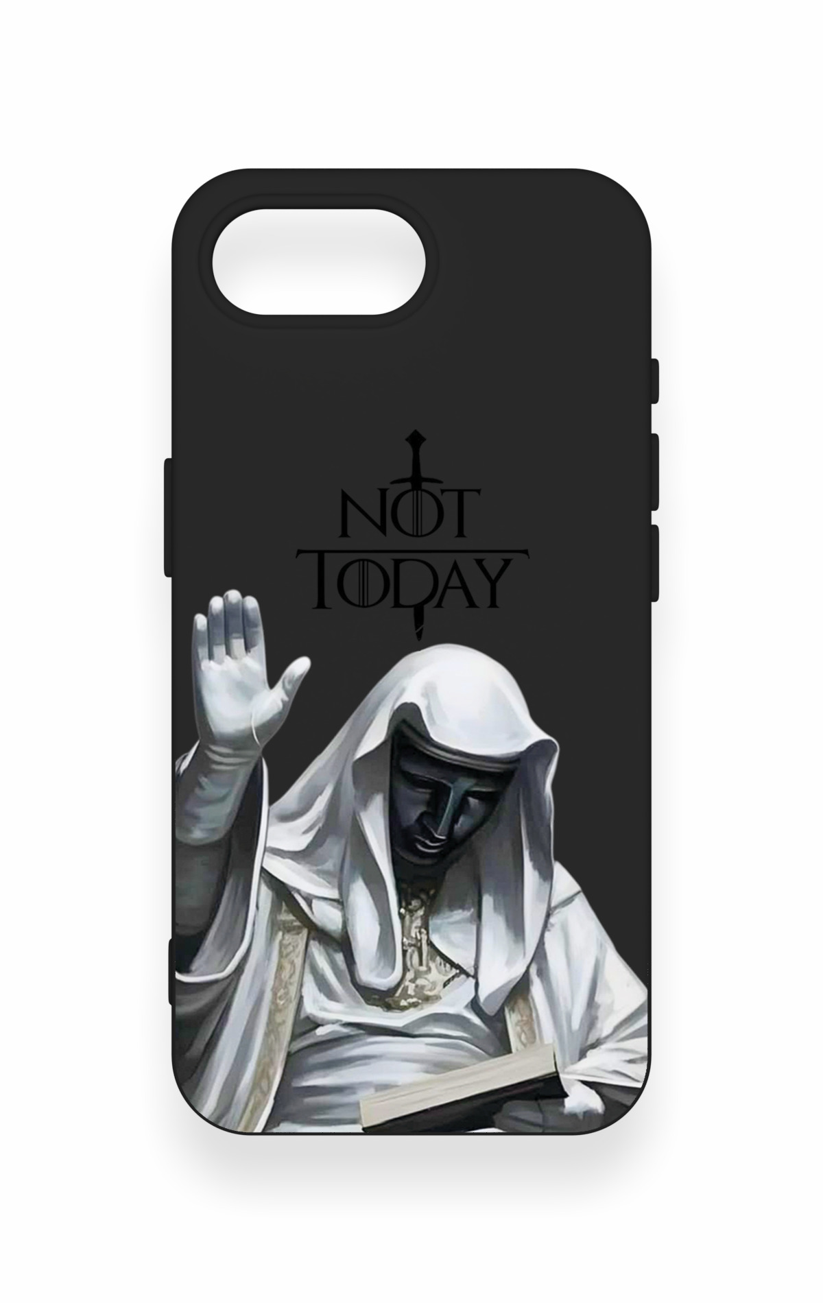 iPhone 16E Uyumlu Not Today Desenli Silikon Kılıf