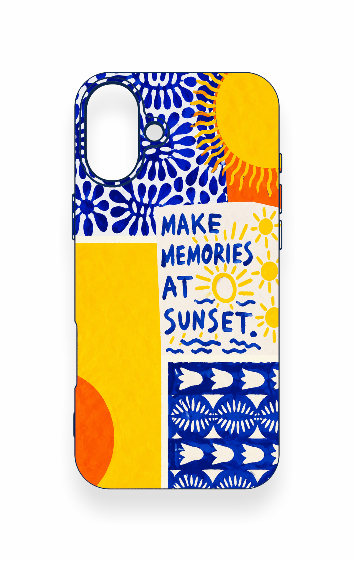 iPhone 16 Plus Uyumlu Sunset Desenli Silikon Kılıf