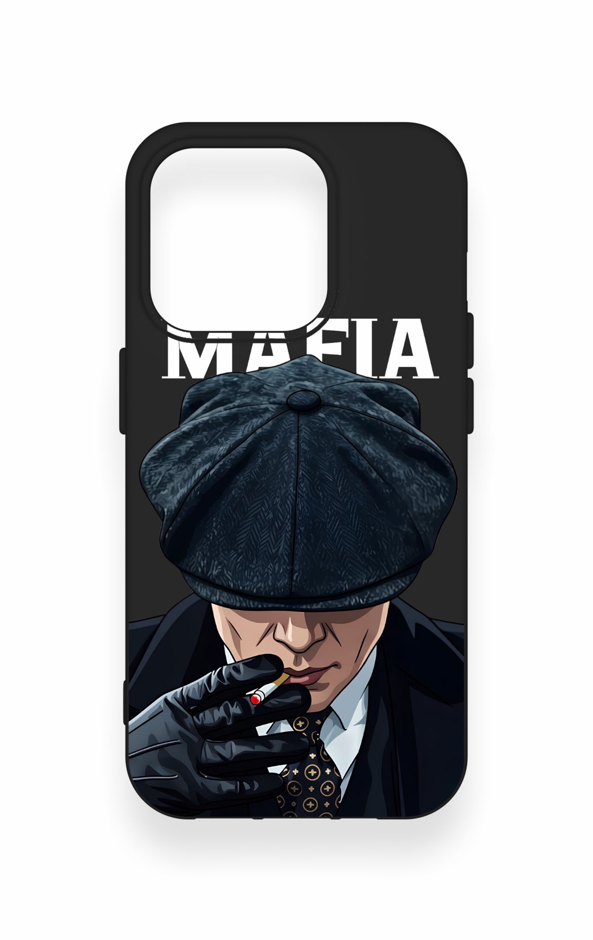 iPhone 15 Pro Uyumlu MAFIA Desenli Silikon Kılıf