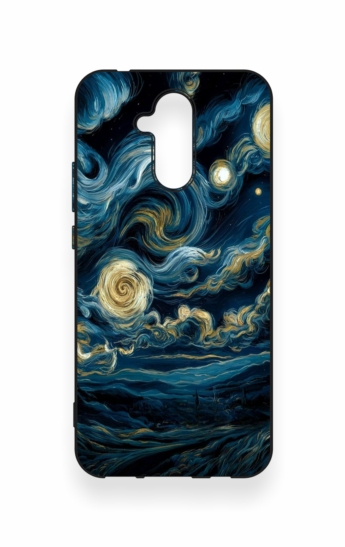 Huawei Mate 20 Lite Uyumlu Yıldızlı Gece Desenli Silikon Kılıf