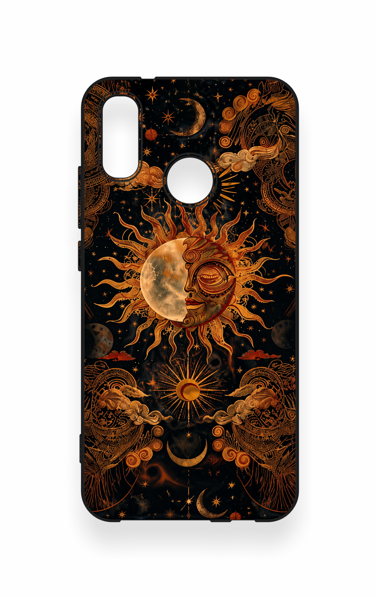 Huawei P20 Lite Uyumlu Mistik Güneş Desenli Silikon Kılıf