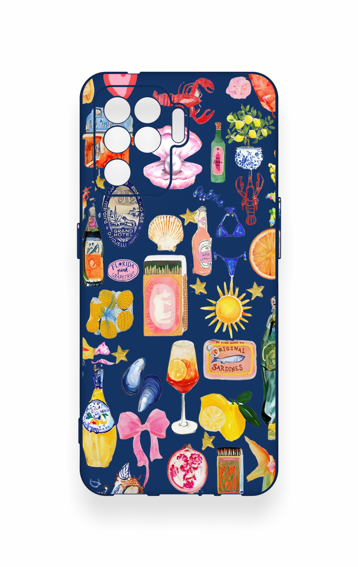 Oppo Reno 5 Lite Uyumlu Summer Desenli Silikon Kılıf