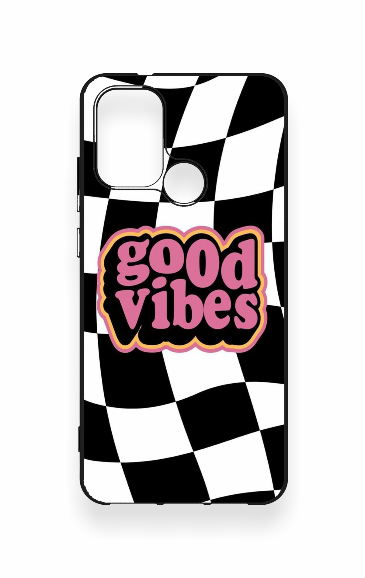 Casper Via F20 Uyumlu Black Good Vibes Desenli Silikon Kılıf