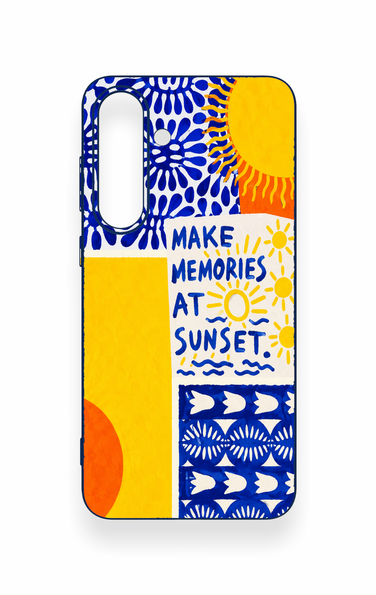 Samsung S25Fe Uyumlu Sunset Desenli Silikon Kılıf