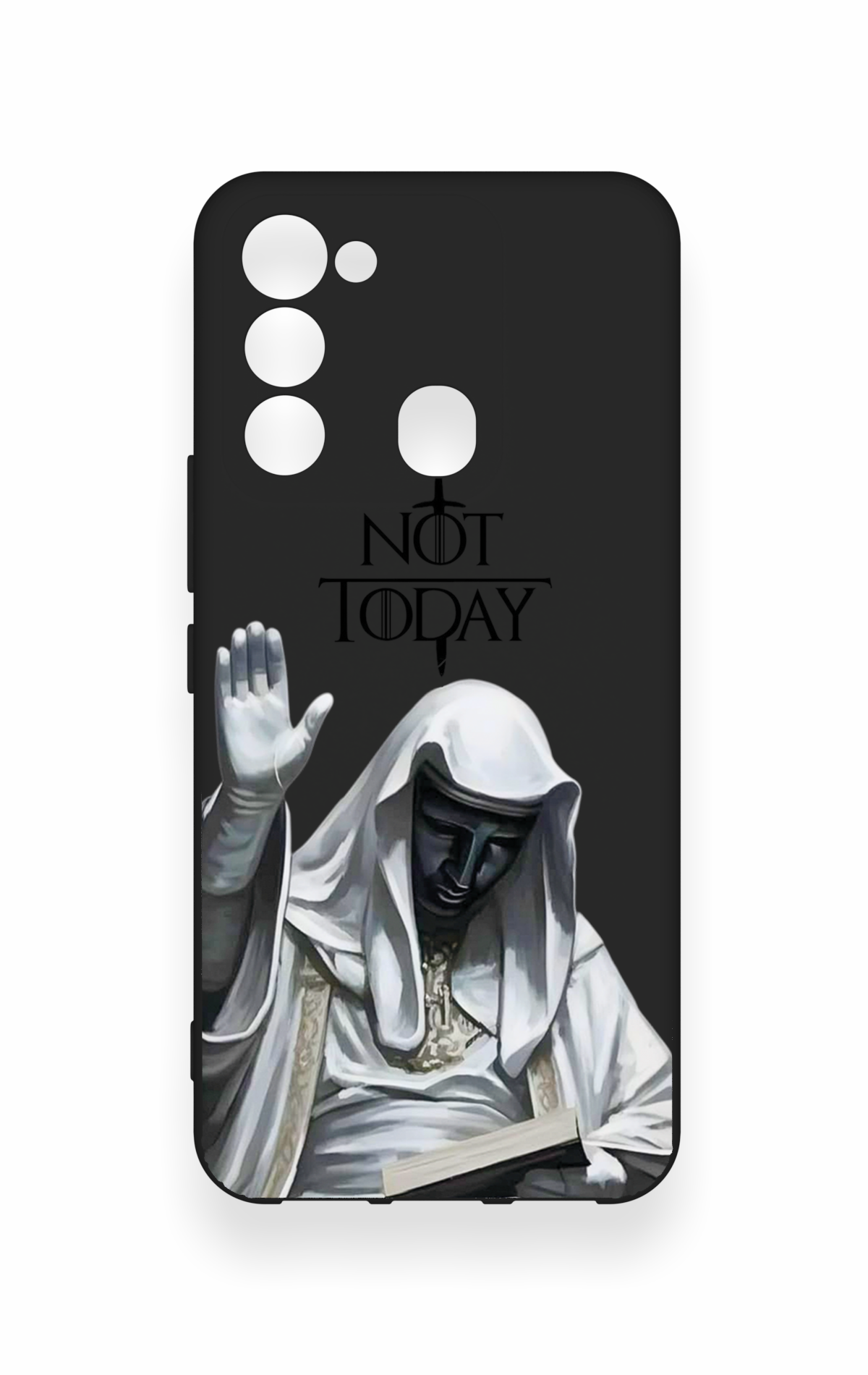 Tecno Spark 8C Uyumlu Not Today Desenli Silikon Kılıf